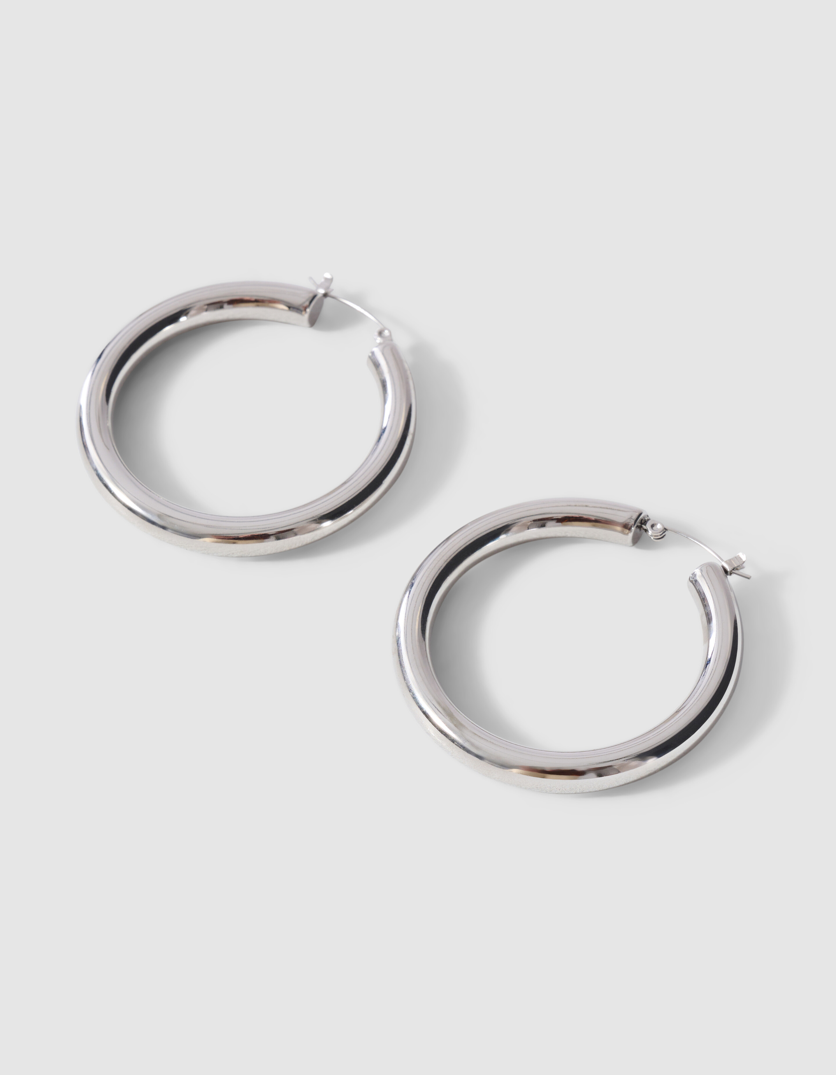 Basic Hoop Oorbellen Zilver SHOEBY ACCESSOIRES