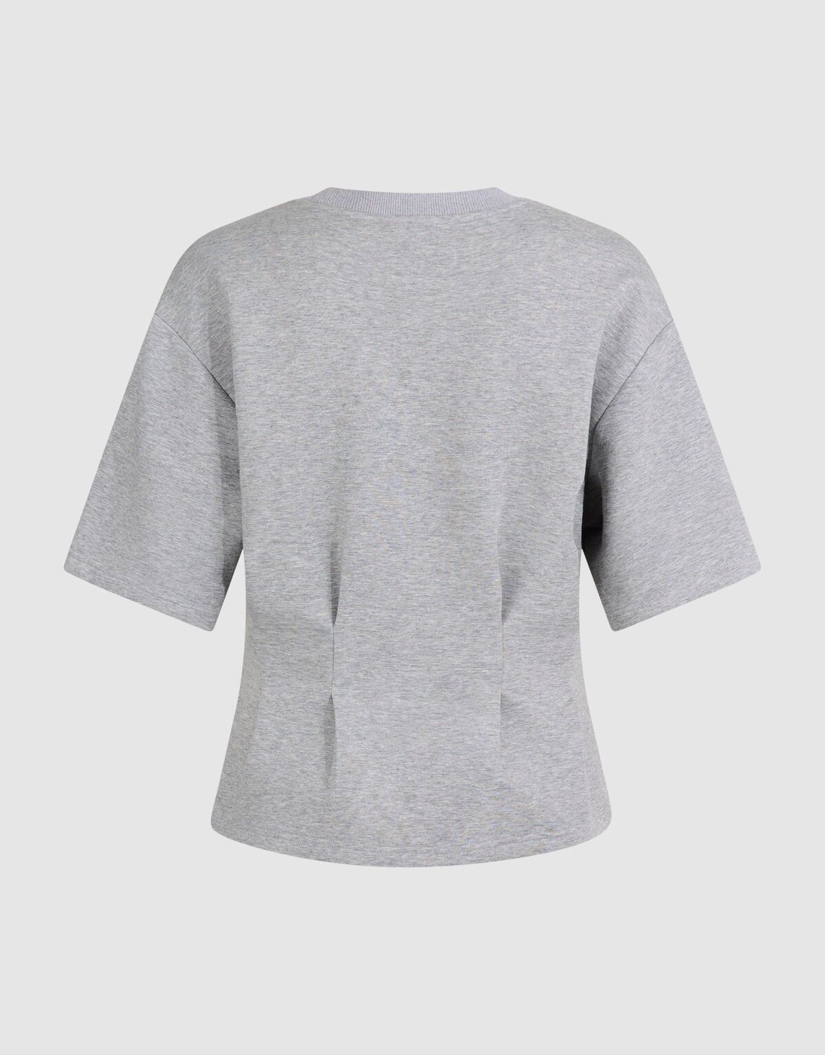 Peplum Scuba T-shirt Lichtgrijs SHOEBY WOMEN