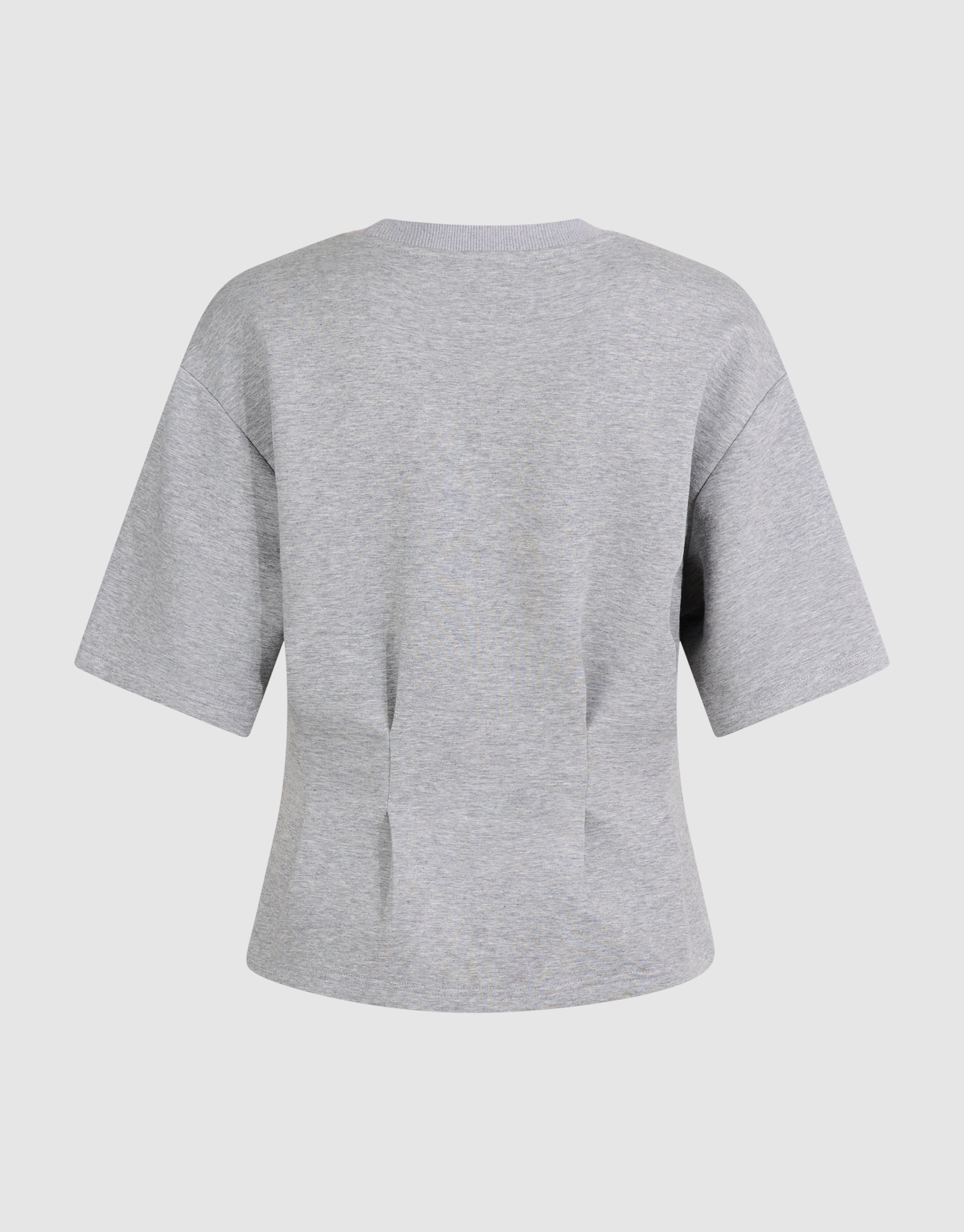 Peplum Scuba T-shirt Lichtgrijs SHOEBY WOMEN
