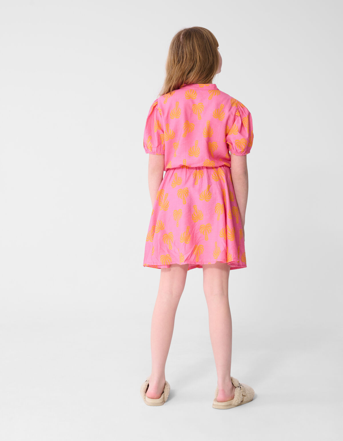Palm Print Mini Jurk Roze SHOEBY GIRLS