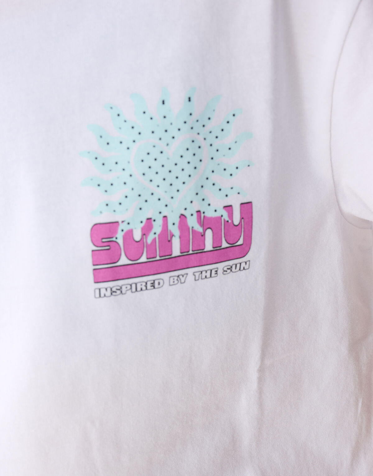 Sun Artwork T-shirt Wit SHOEBY GIRLS