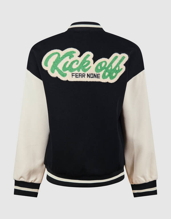 Kick Off Artwork Bomber Zwart/Wit SHOEBY BOYS