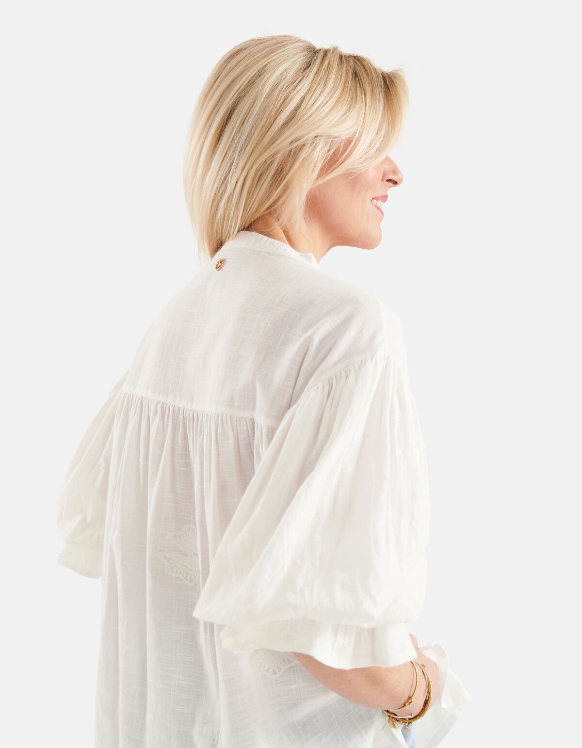 Embroidery Blouse Gebroken Wit SHOEBY WOMEN