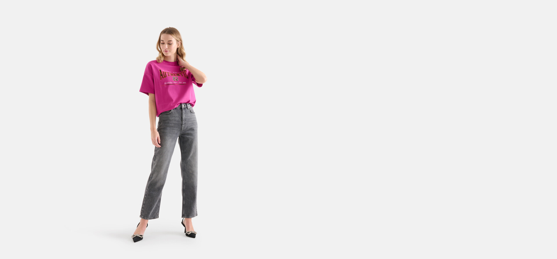 Straight Jeans Grijs L29 SHOEBY WOMEN