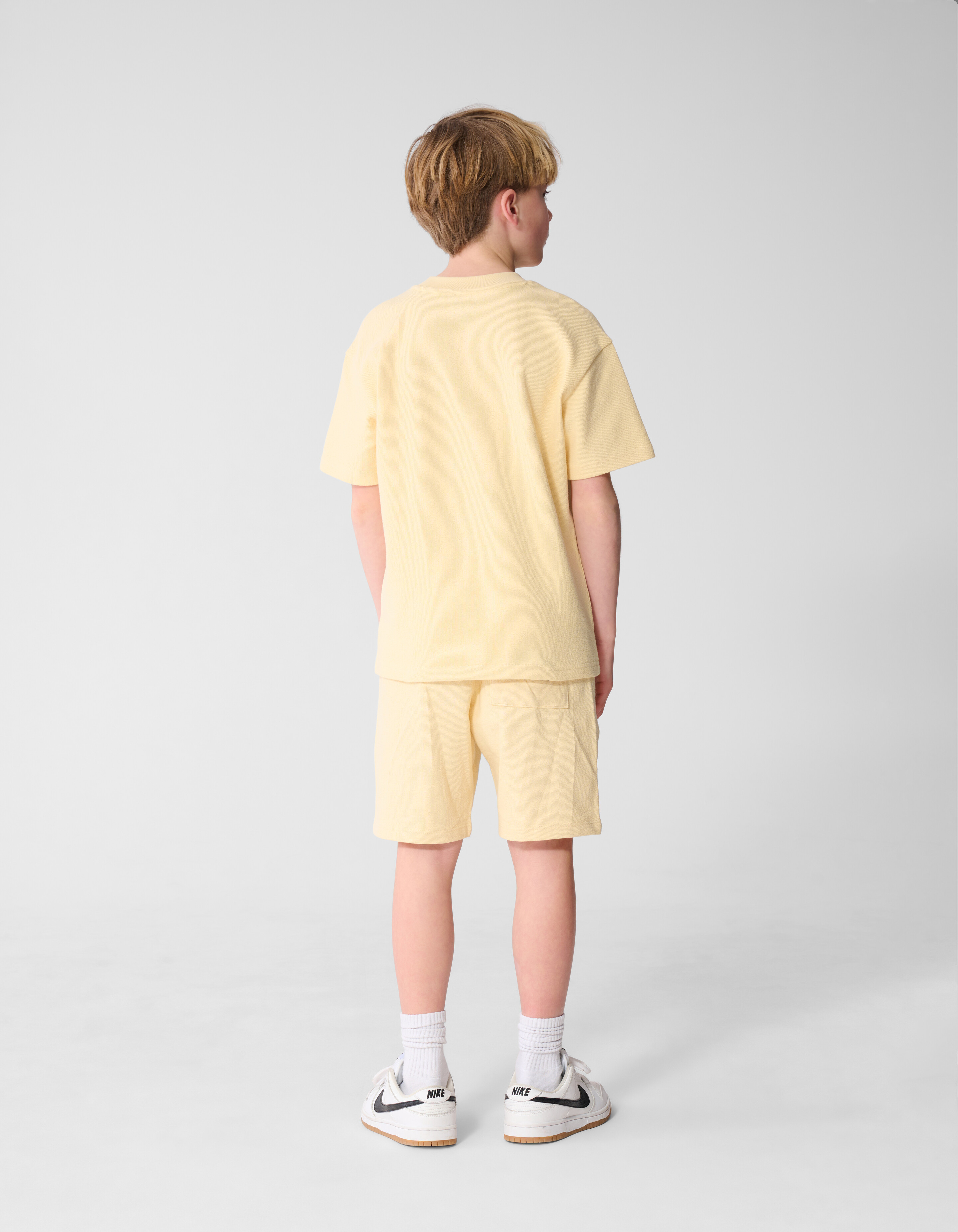 Towelling Tekstprint T-shirt Geel SHOEBY BOYS