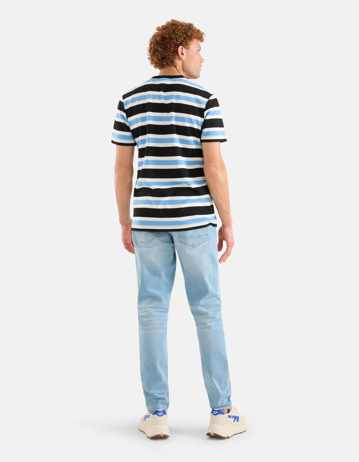 Gestreept T-shirt Blauw SHOEBY MEN
