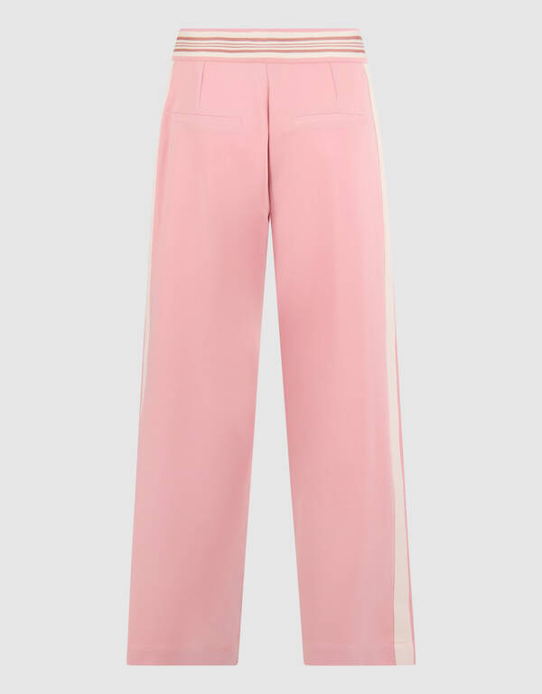 Sporty Wide Leg Broek Lichtroze SHOEBY WOMEN