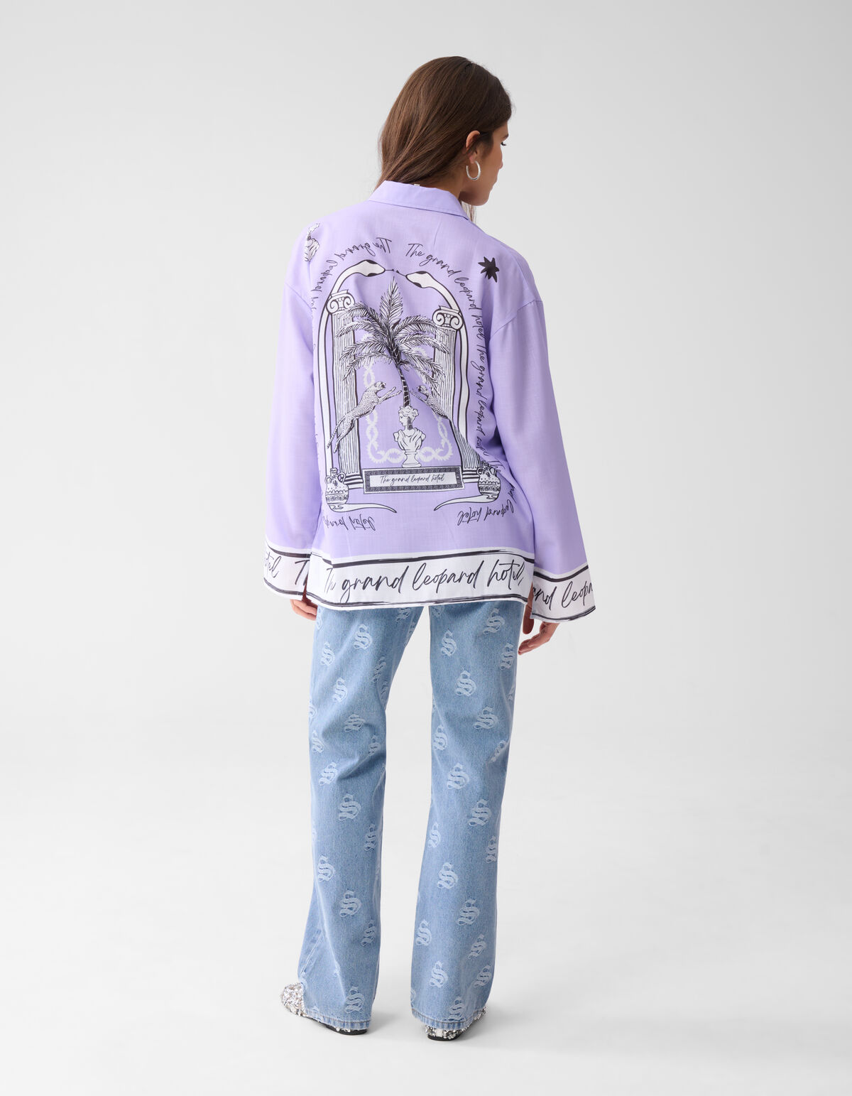 Printed Blouse Paars SHOEBY WOMEN