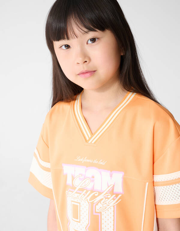Baseball T-shirt Oranje SHOEBY GIRLS