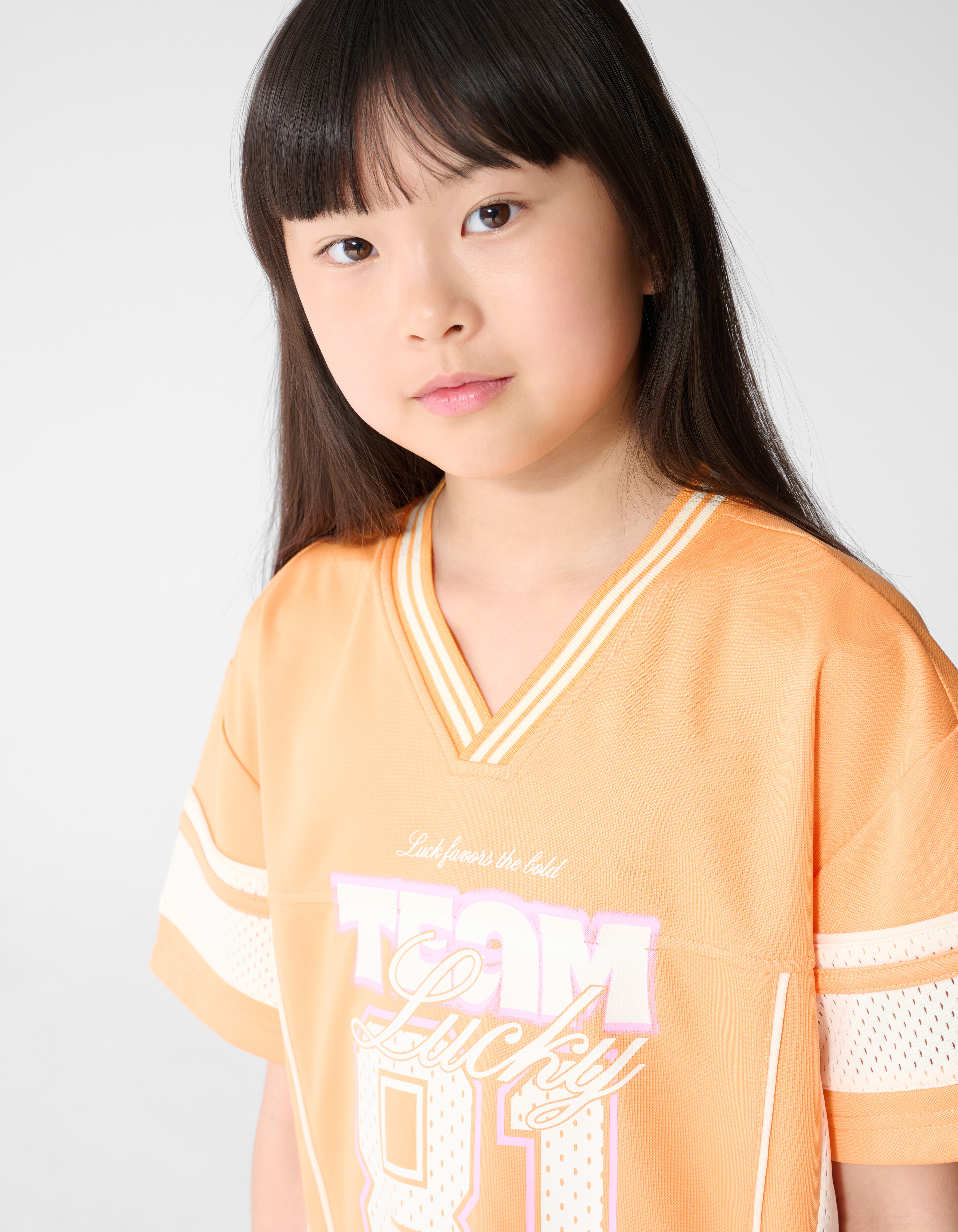 Baseball T-shirt Oranje SHOEBY GIRLS