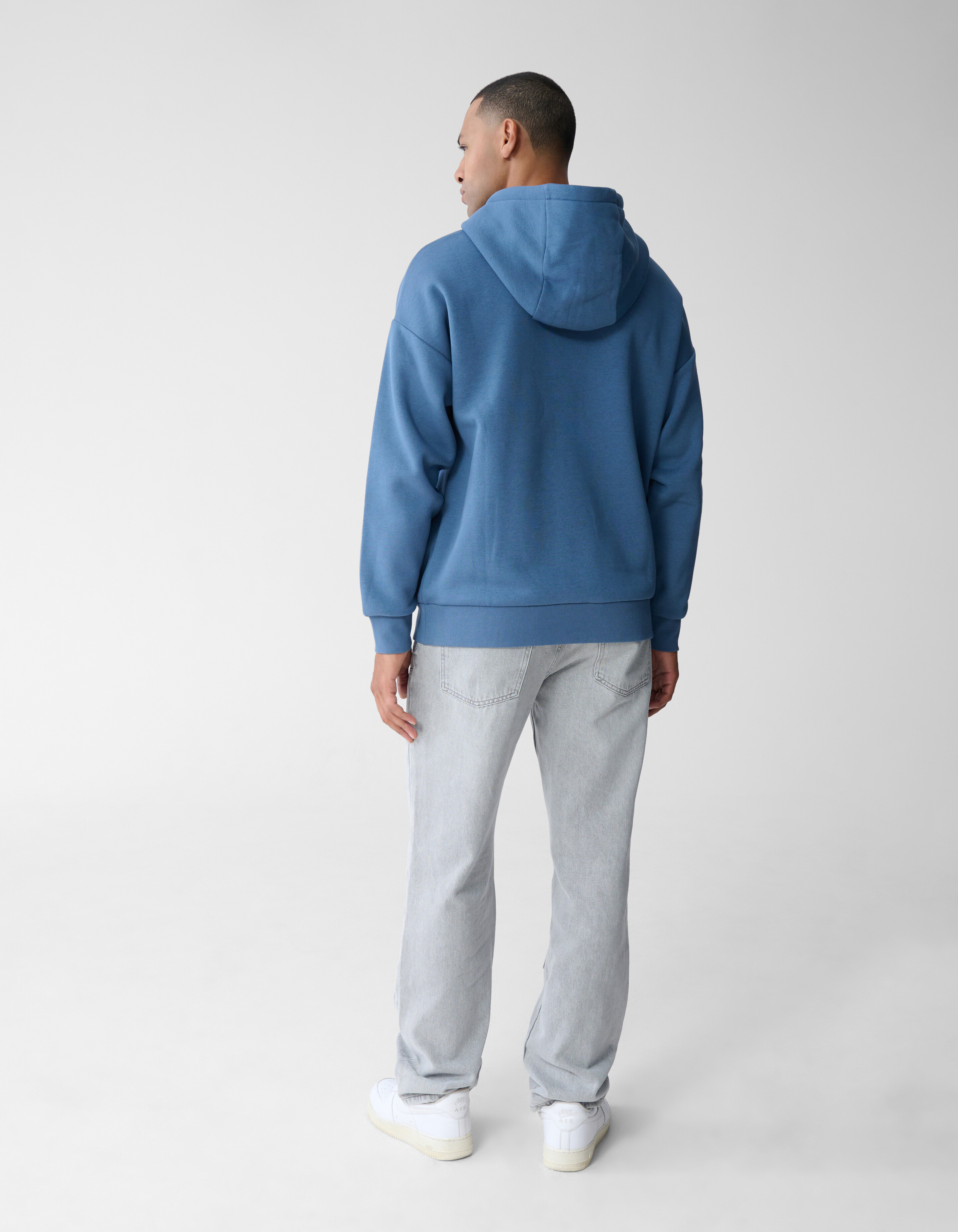 Label Sweat Hoodie Blauw SHOEBY MEN