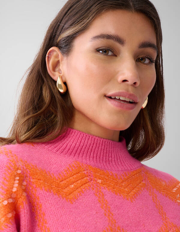 Sequin Dames Trui Roze By Furmey SHOEBY WOMEN