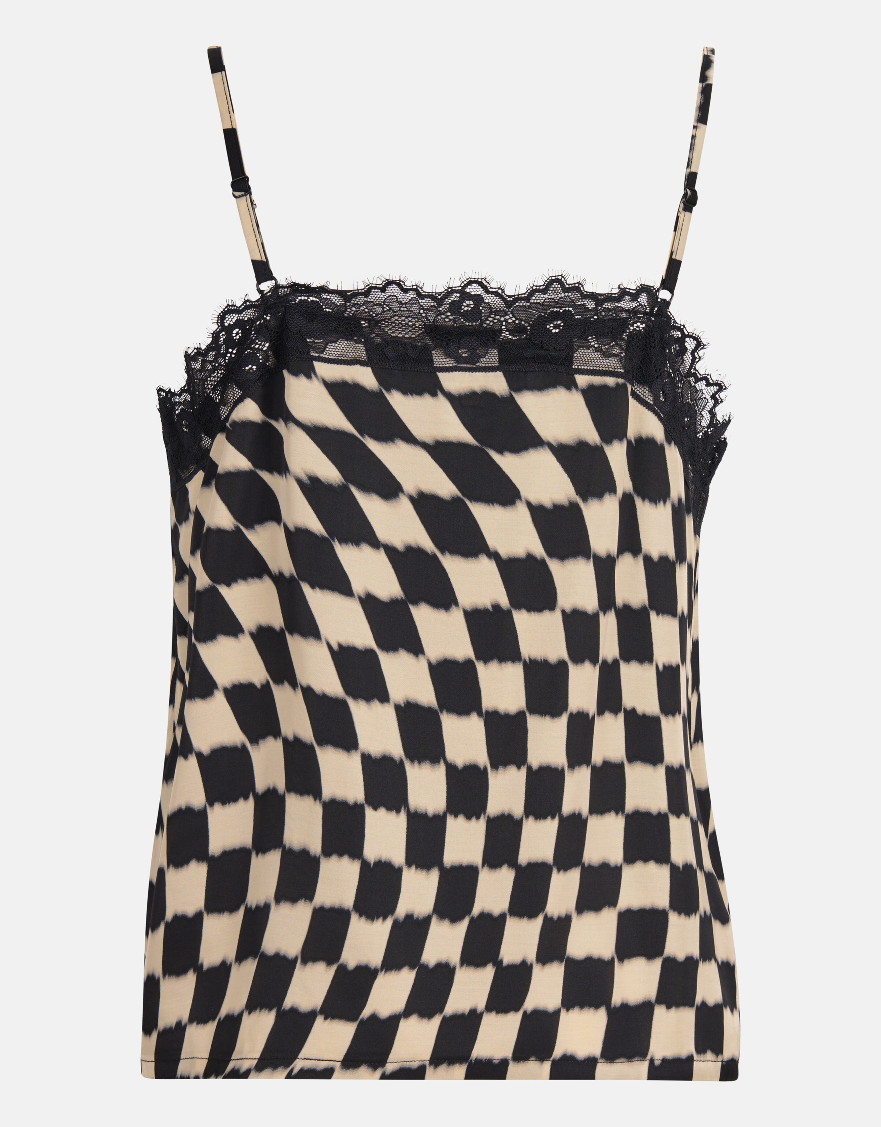 Printed Singlet Zwart/Gebroken Wit SHOEBY WOMEN