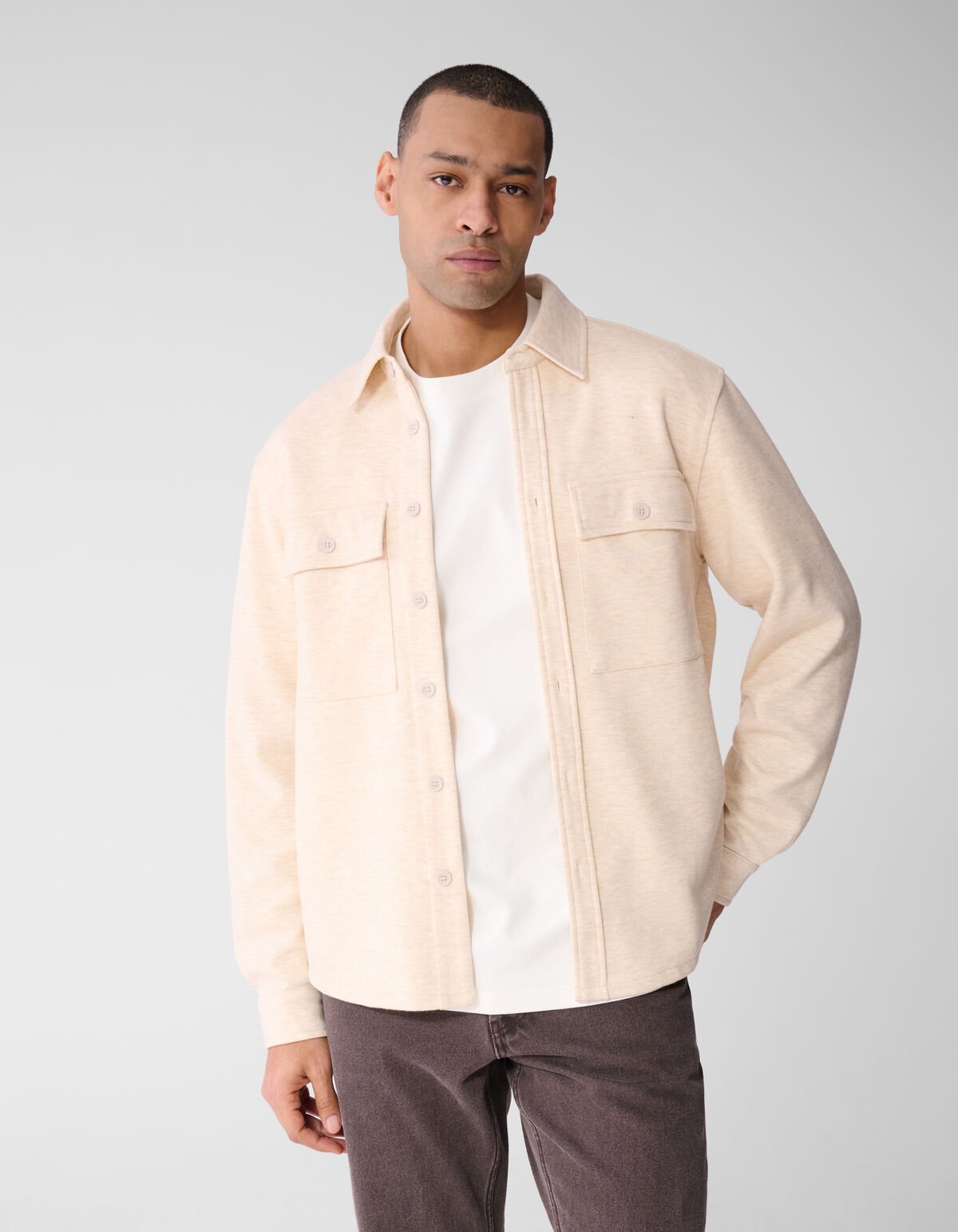 Soft Overshirt Gebroken Wit SHOEBY MEN