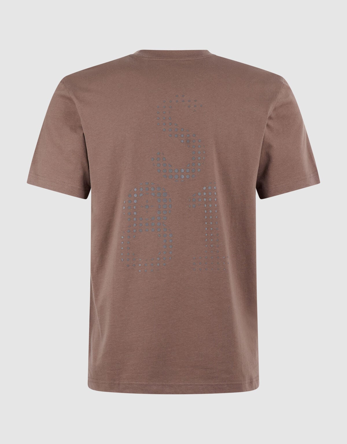 Dotted Atwork T-shirt Donkerbruin SHOEBY MEN