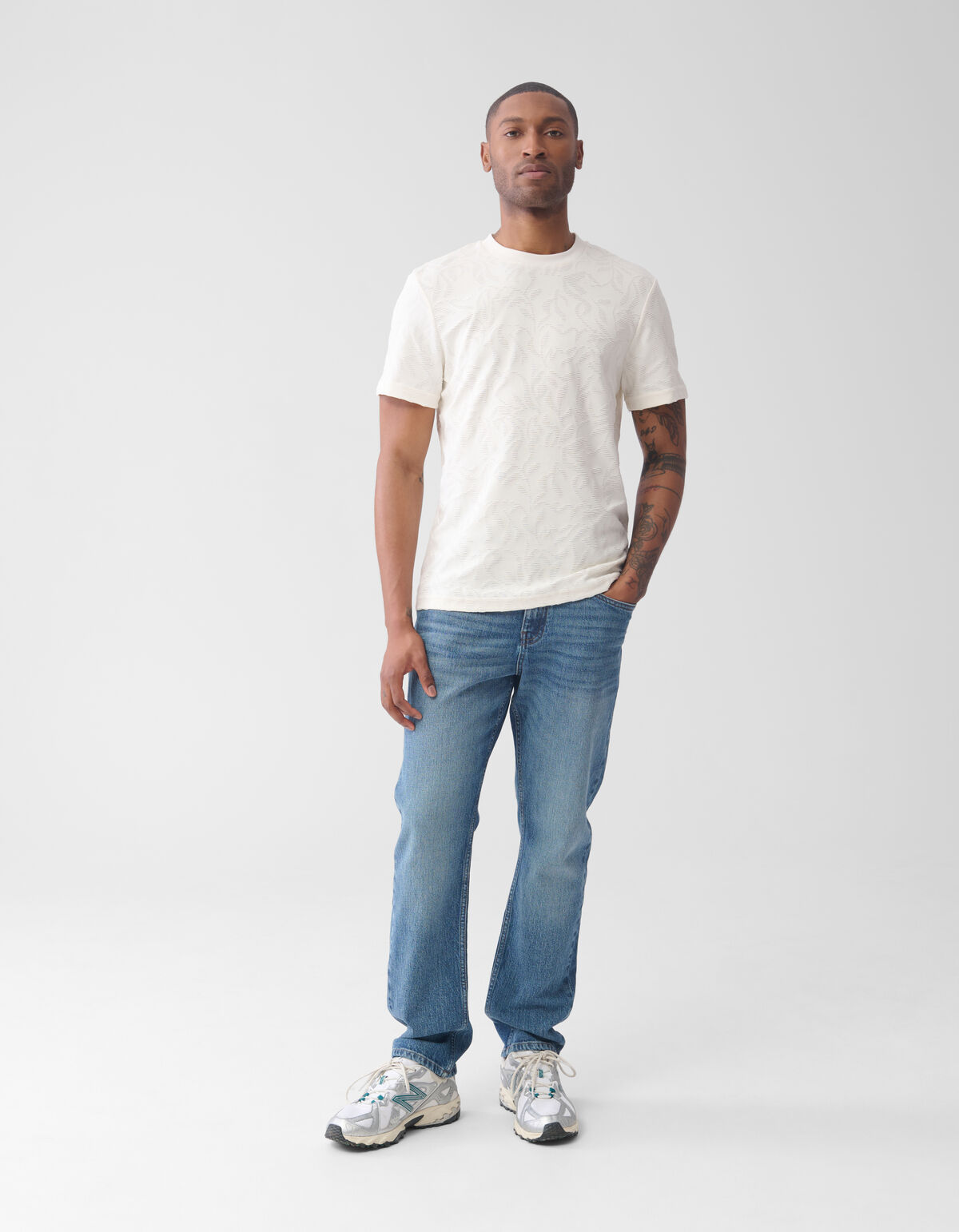 Tapered Fit Jeans Mediumstone L32 SHOEBY MEN