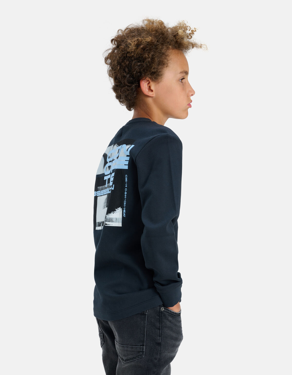 Lange Mouwen T-shirt Donkergrijs SHOEBY BOYS
