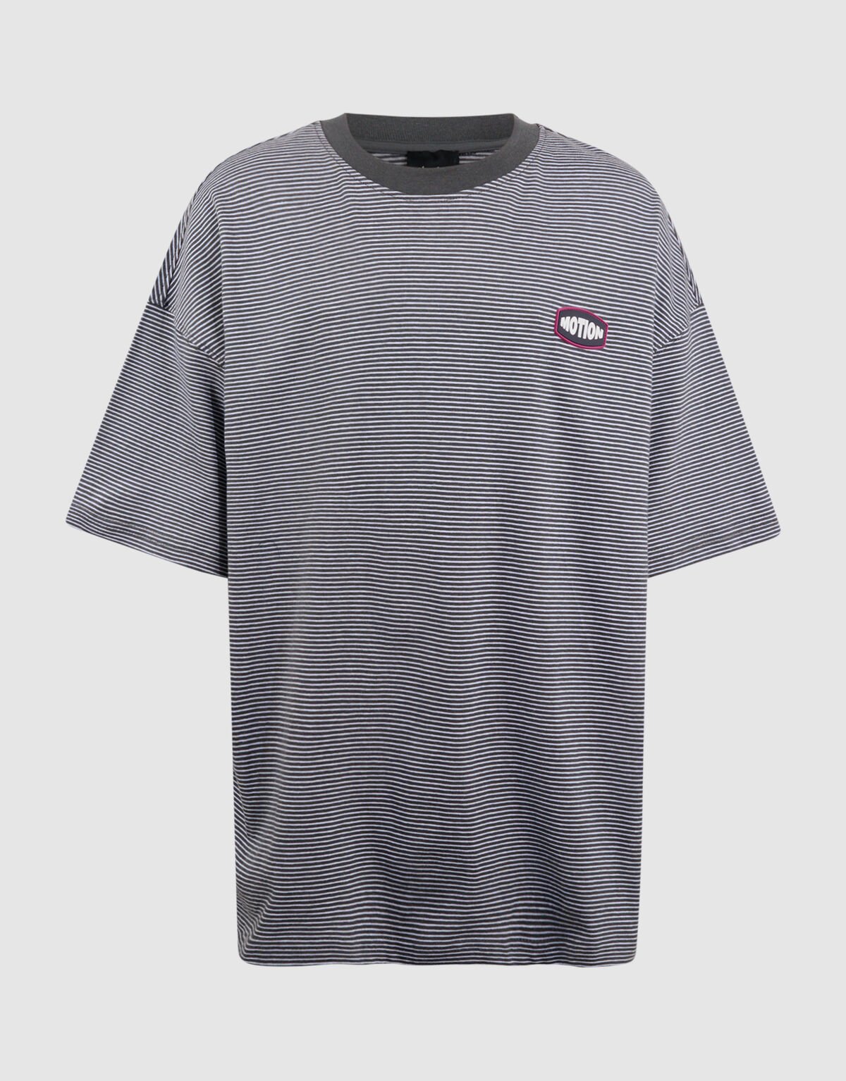 Stripe Artwork T-Shirt Zwart/Wit SHOEBY BOYS