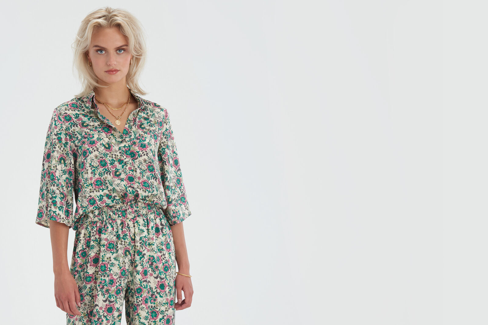 Printed Kimono Top