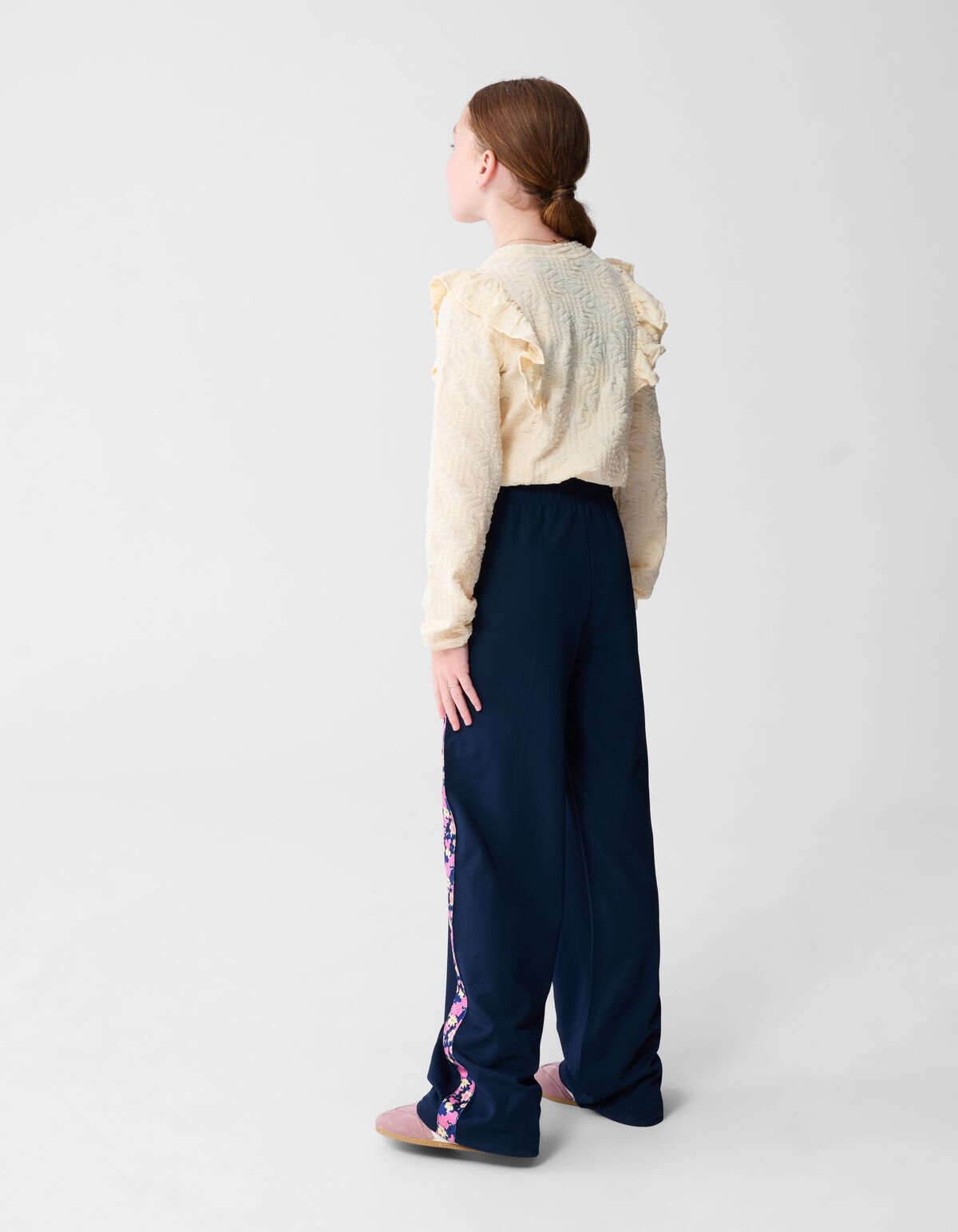 Ruffle Top Gebroken Wit SHOEBY GIRLS