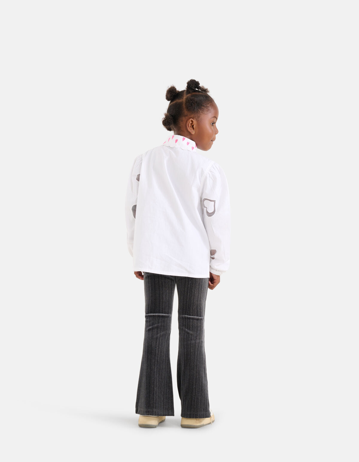 Glitter Flared Broek Donkergrijs SHOEBY GIRLS