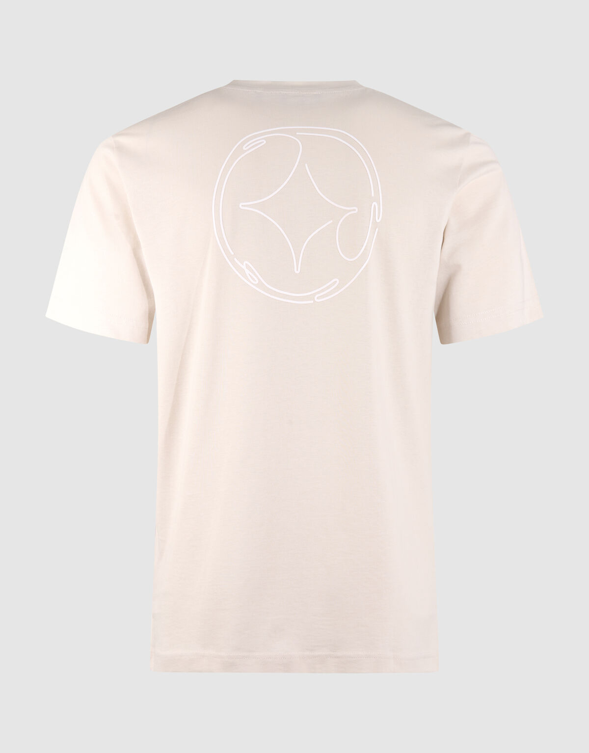 Line Artwork T-shirt Lichtgrijs SHOEBY MEN