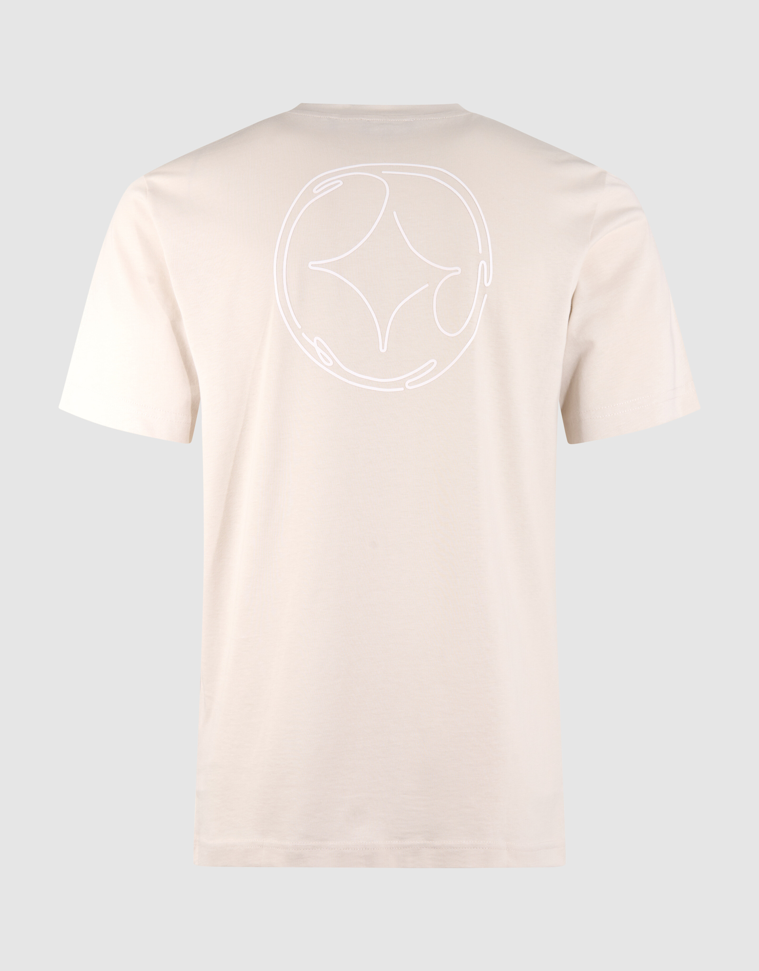 Line Artwork T-shirt Lichtgrijs SHOEBY MEN