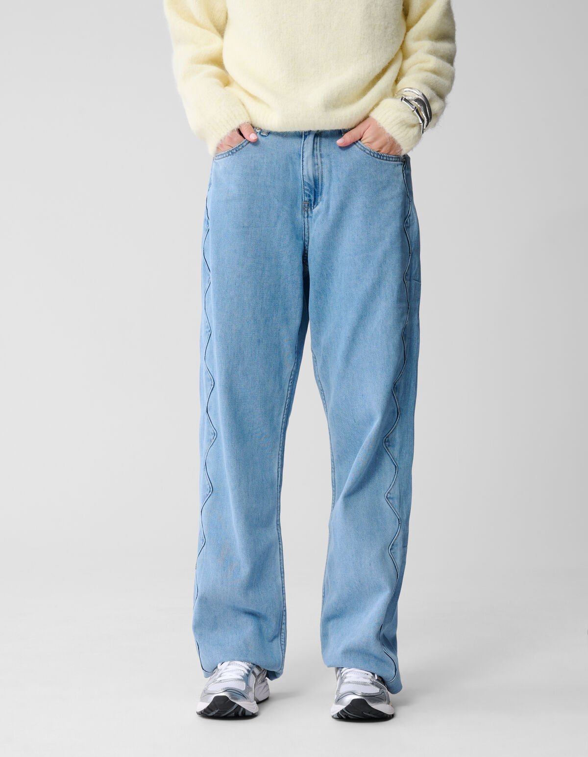 Wave Straight Fit Jeans Mediumstone SHOEBY WOMEN