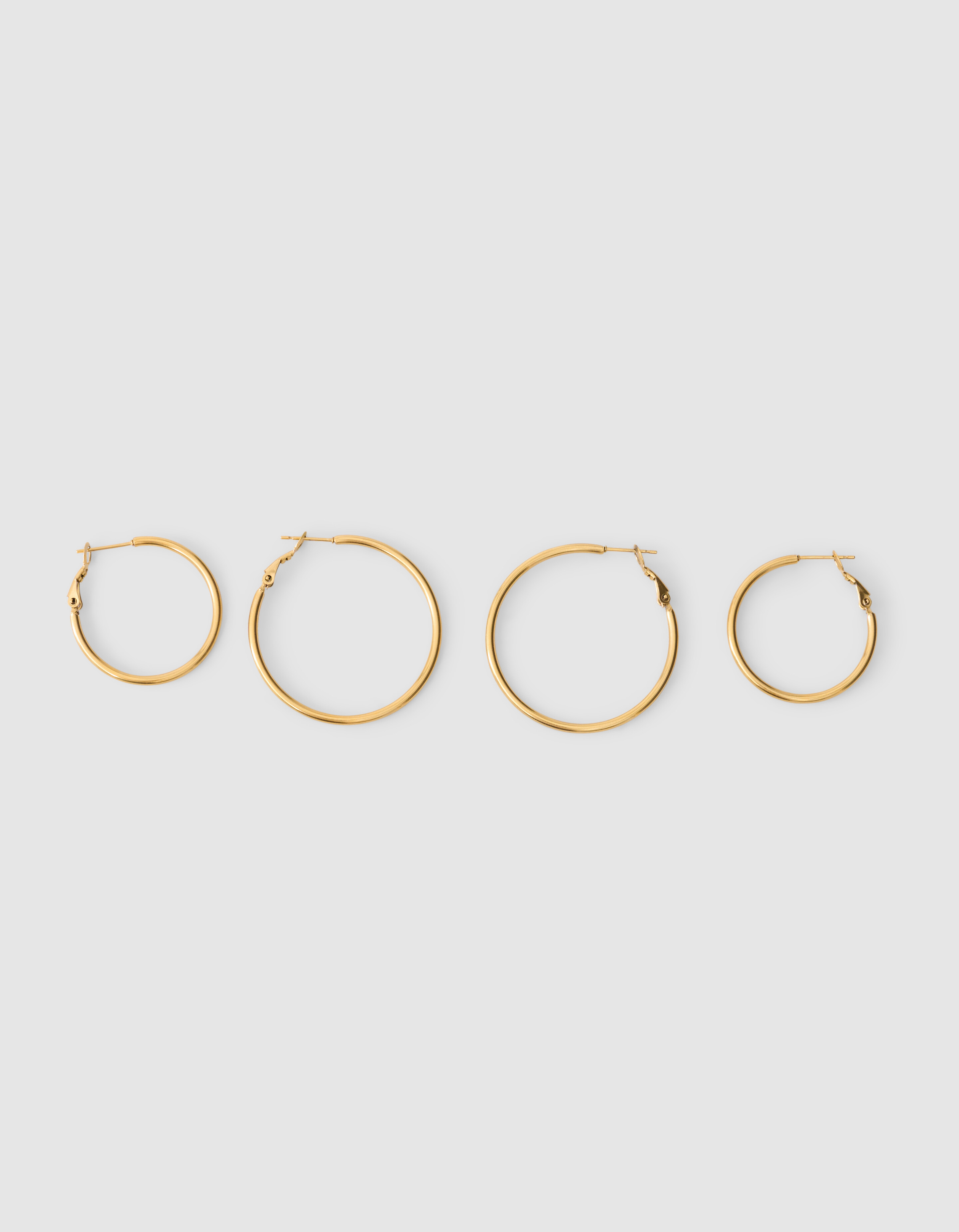 Basic Hoop Oorbellen Set Goud SHOEBY ACCESSOIRES