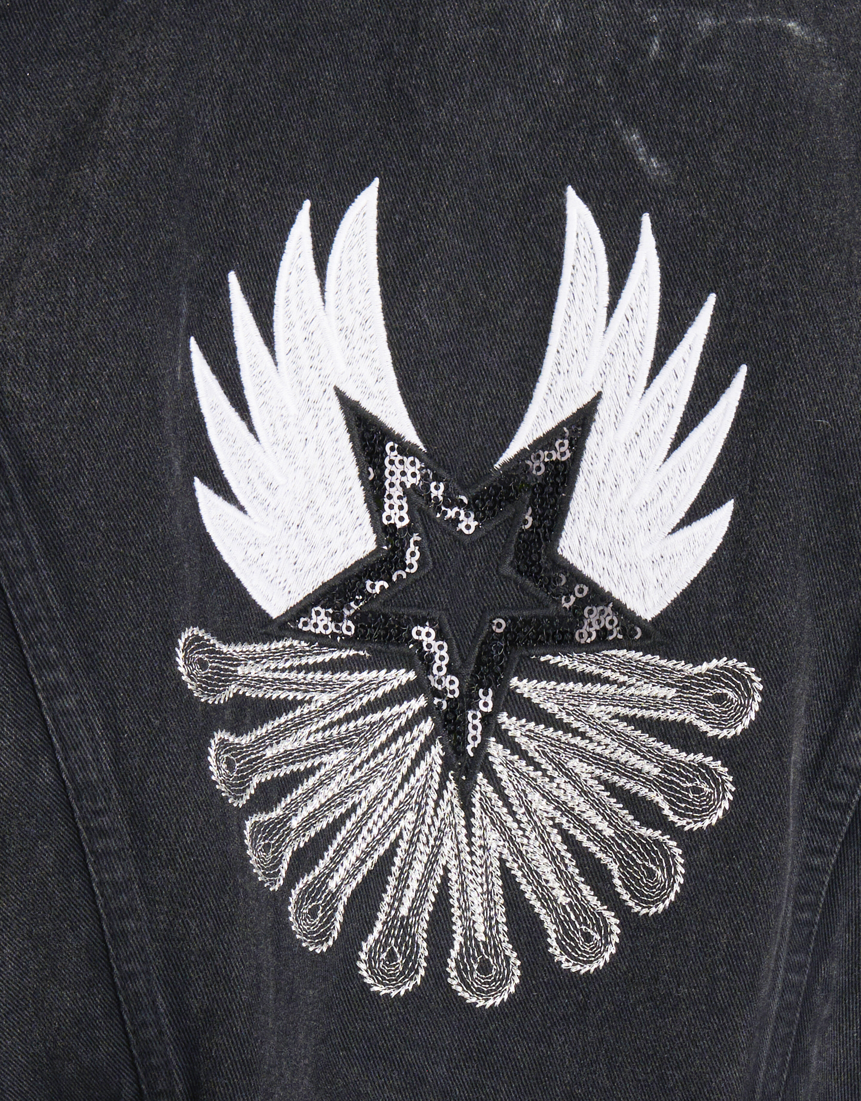 Studs Embroidery Gilet Donkergrijs SHOEBY GIRLS