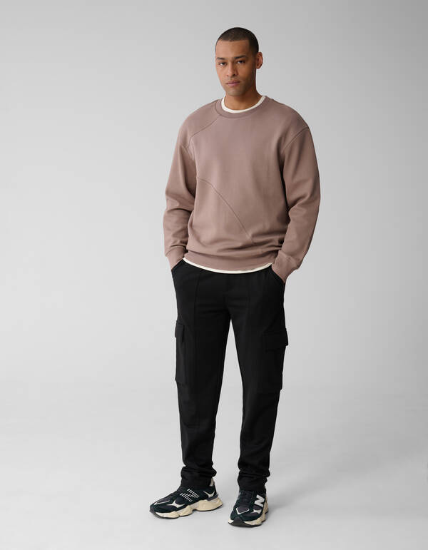 Big Sparkle Sweater Lichtbruin SHOEBY MEN