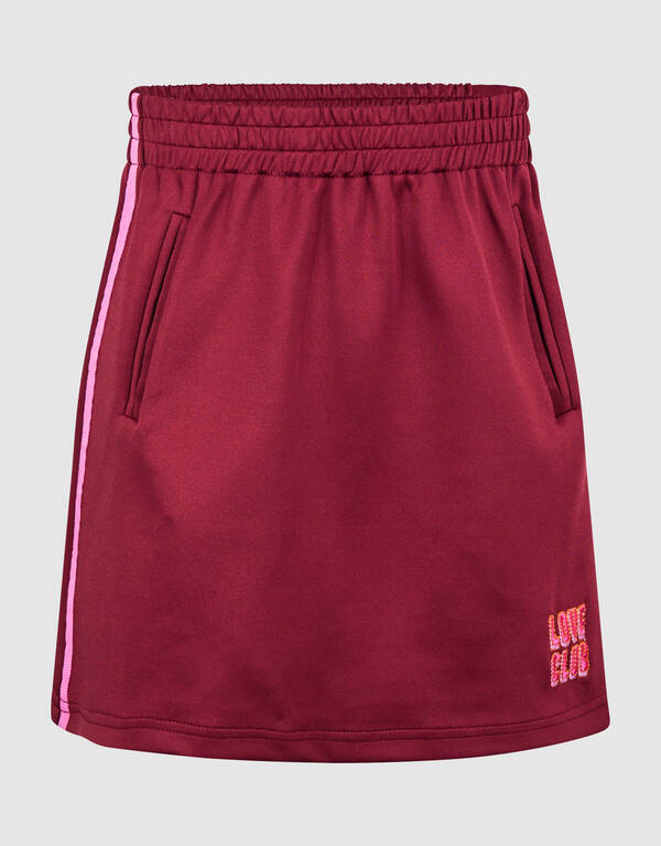 Sporty Mini Rok Donkerrood SHOEBY GIRLS