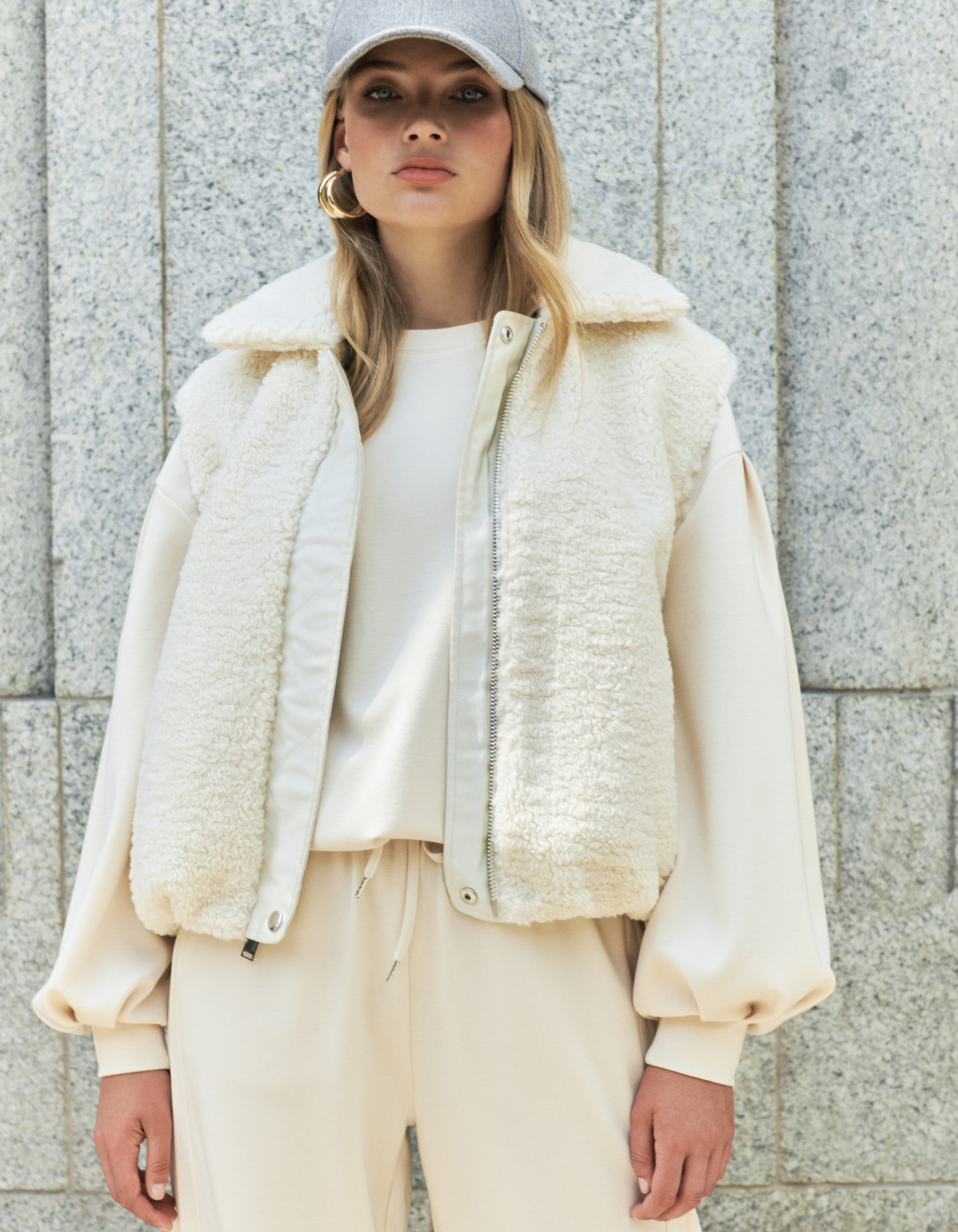 Reversible Gilet Gebroken Wit By Fred SHOEBY WOMEN