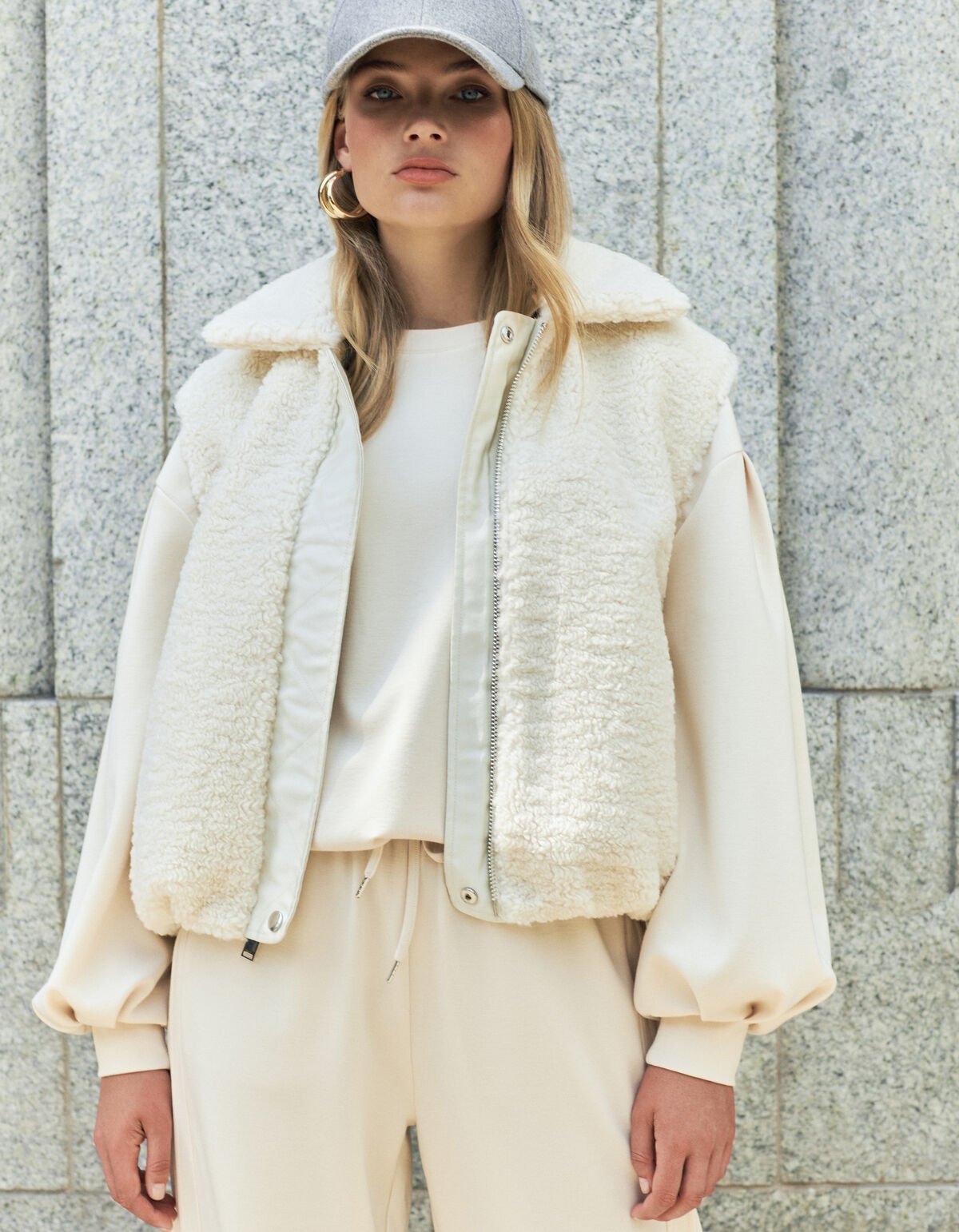 Reversible Gilet Gebroken Wit By Fred SHOEBY WOMEN