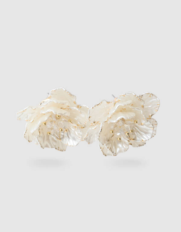 Flower Oorbellen Gebroken Wit SHOEBY ACCESSOIRES