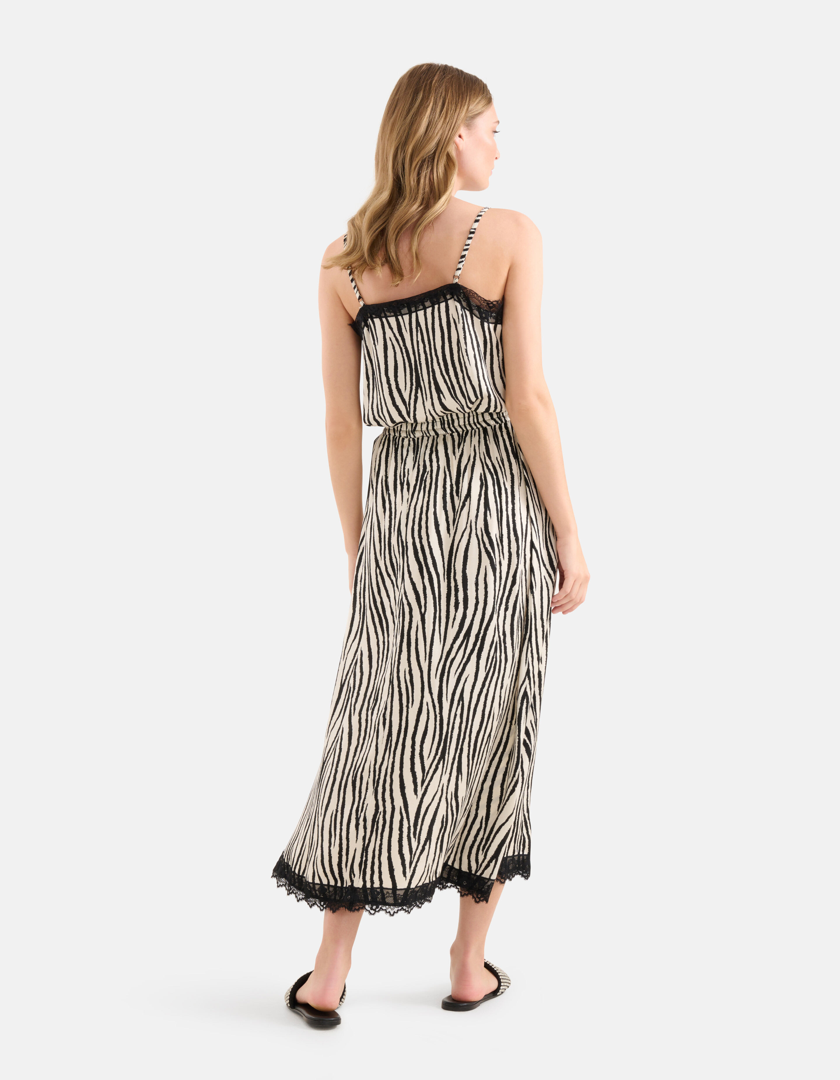 Zebra Printed Rok Zwart/Wit SHOEBY WOMEN