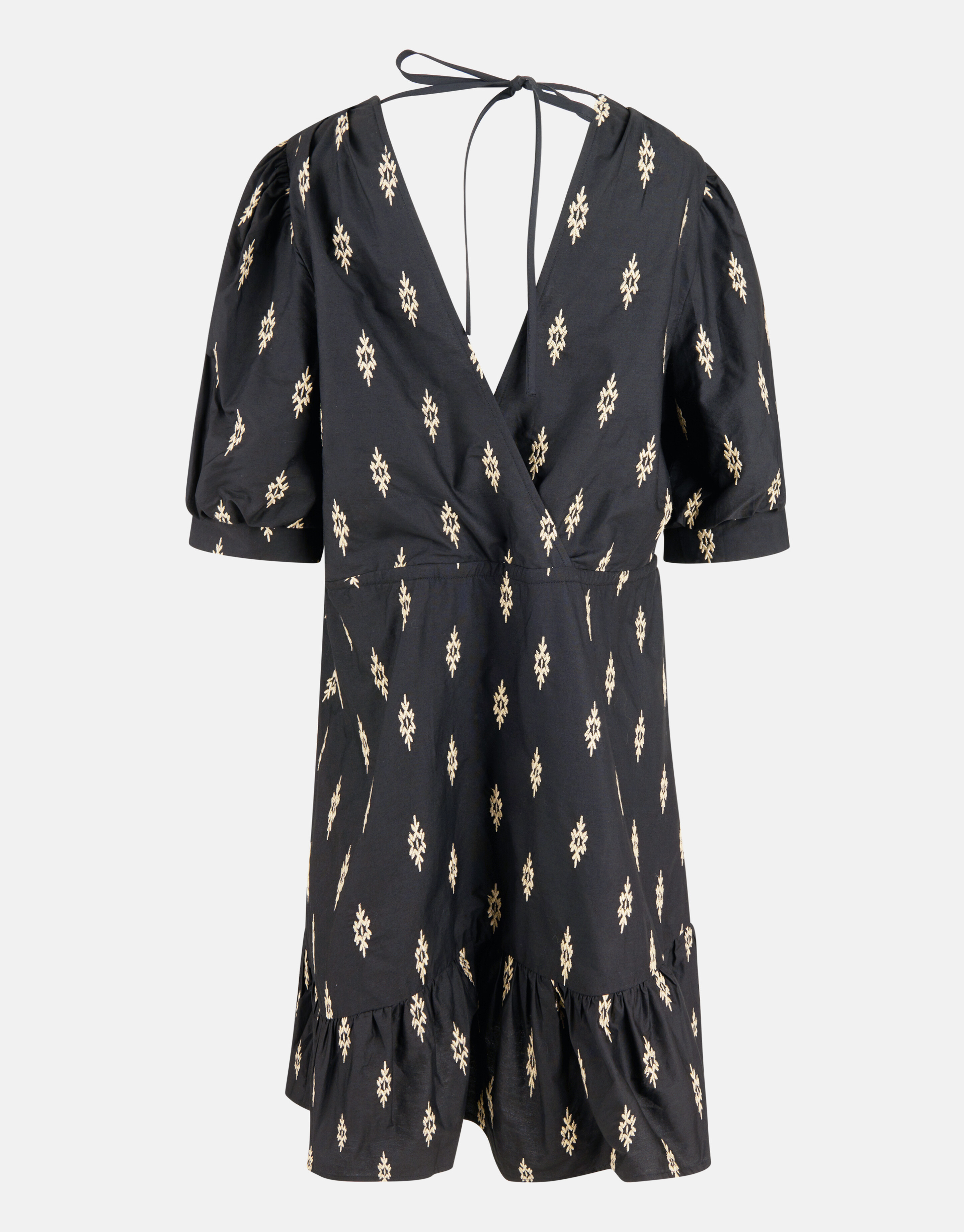 Poplin Embroidery Jurk Zwart SHOEBY WOMEN