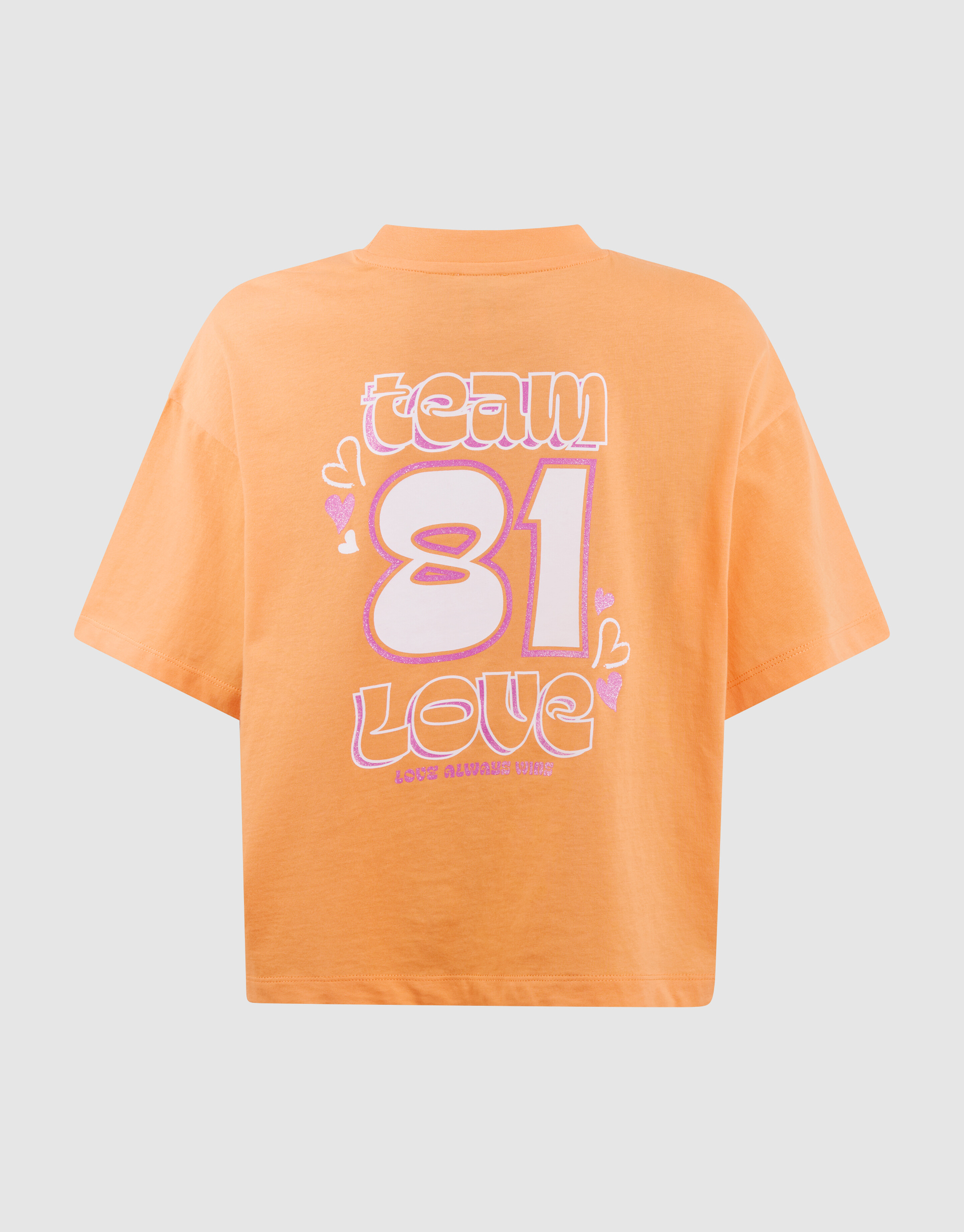 Team Love Artwork T-shirt Oranje SHOEBY GIRLS