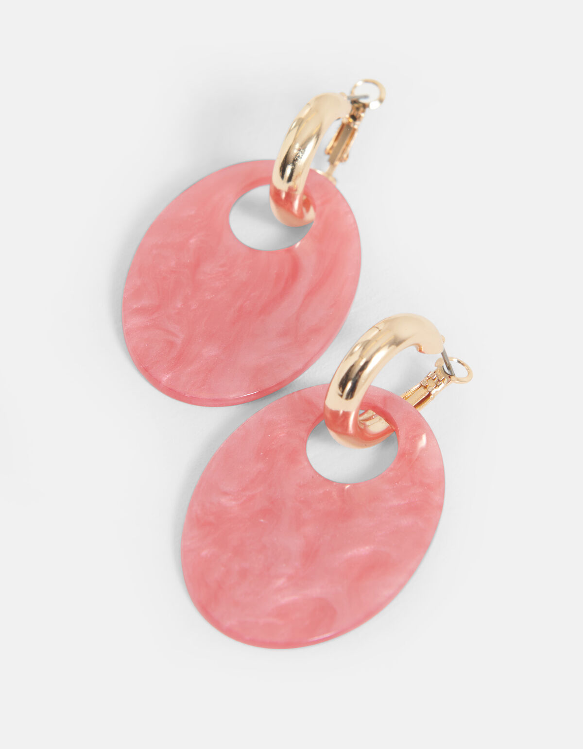 Ovale Oorbellen Roze SHOEBY ACCESSOIRES