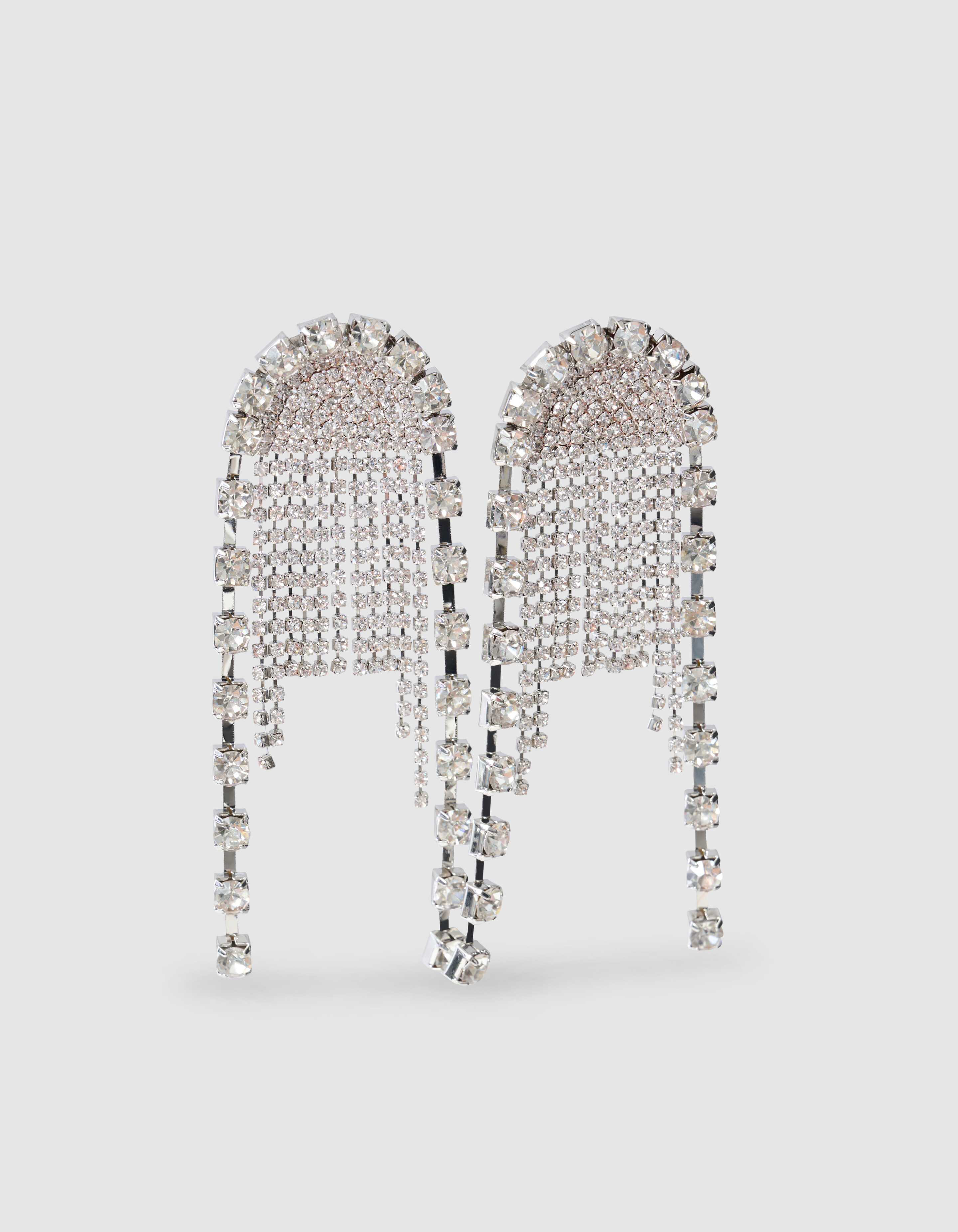 Multi Strass Oorbellen Zilver SHOEBY ACCESSOIRES