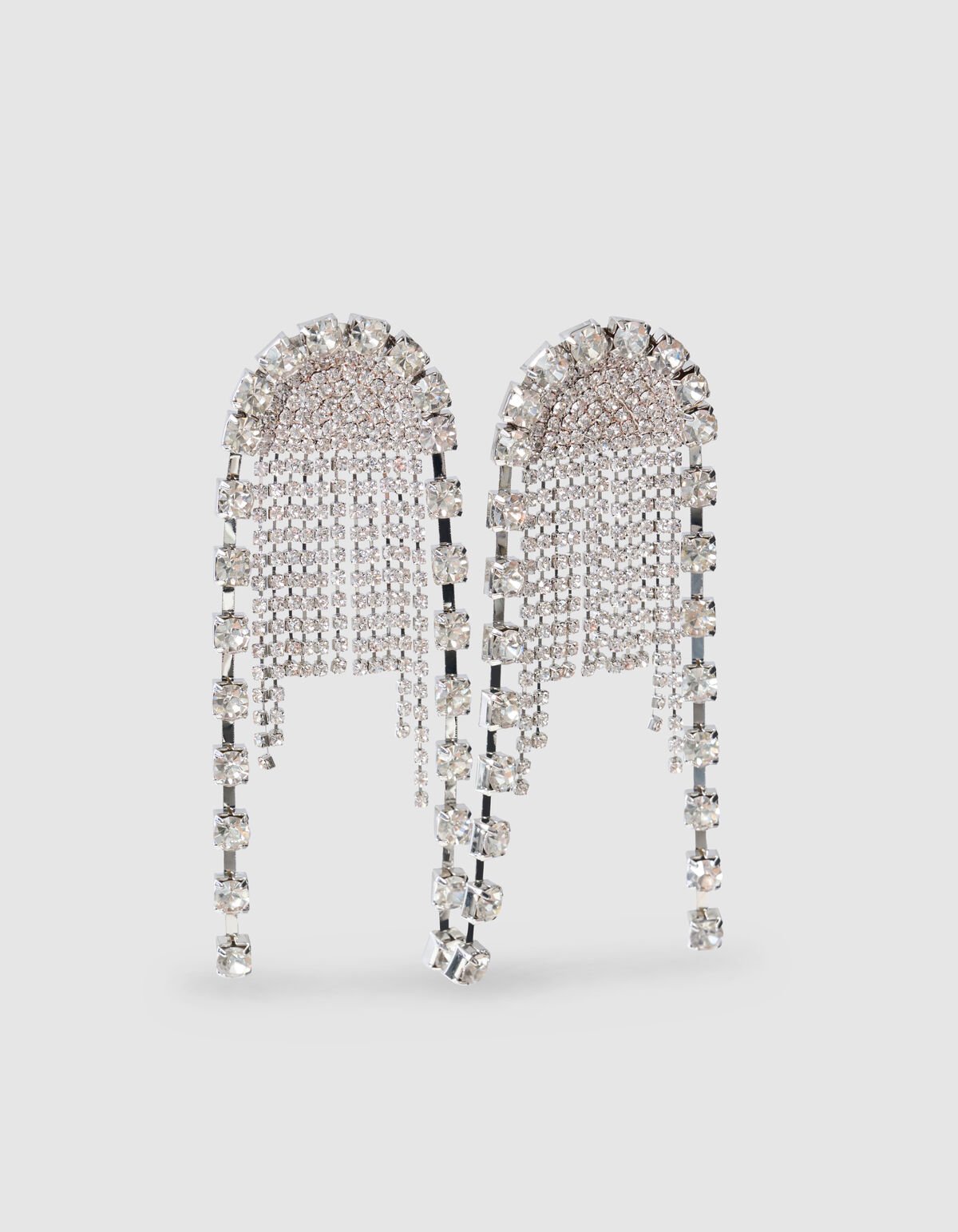 Multi Strass Oorbellen Zilver SHOEBY ACCESSOIRES