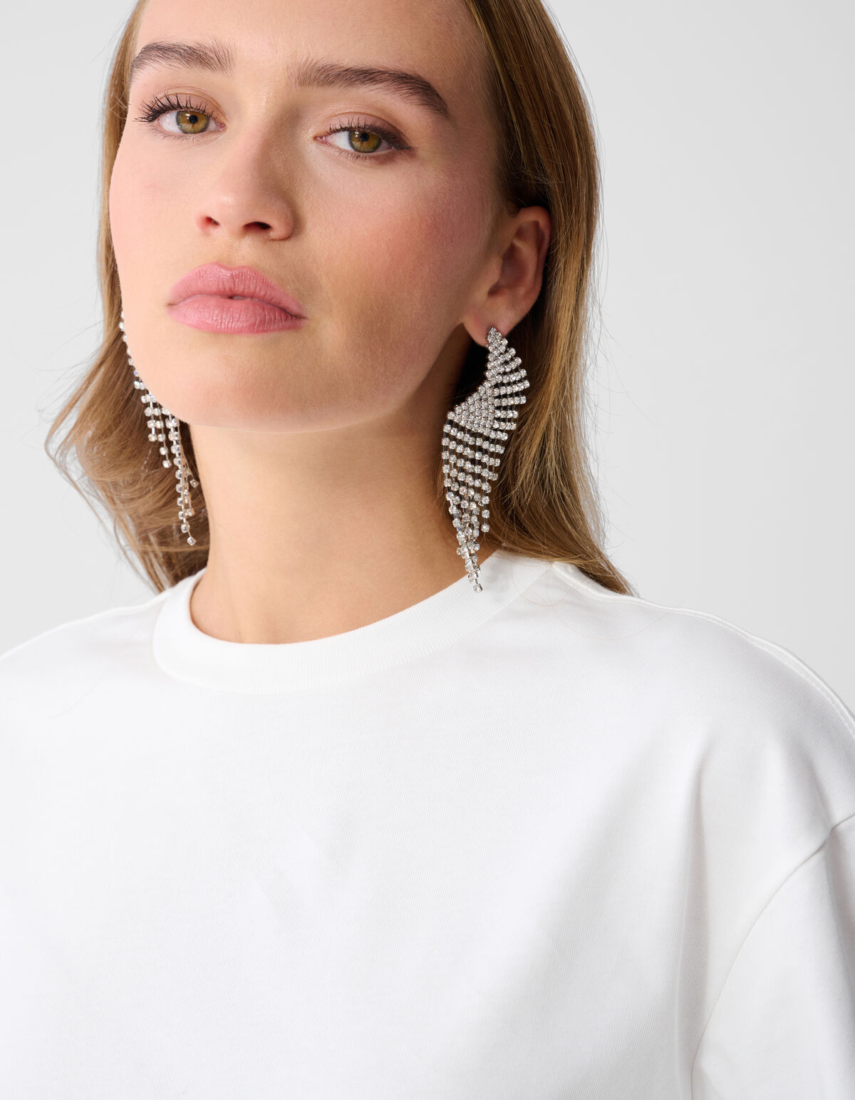 Cropped Boxy Fit T-shirt Wit SHOEBY WOMEN