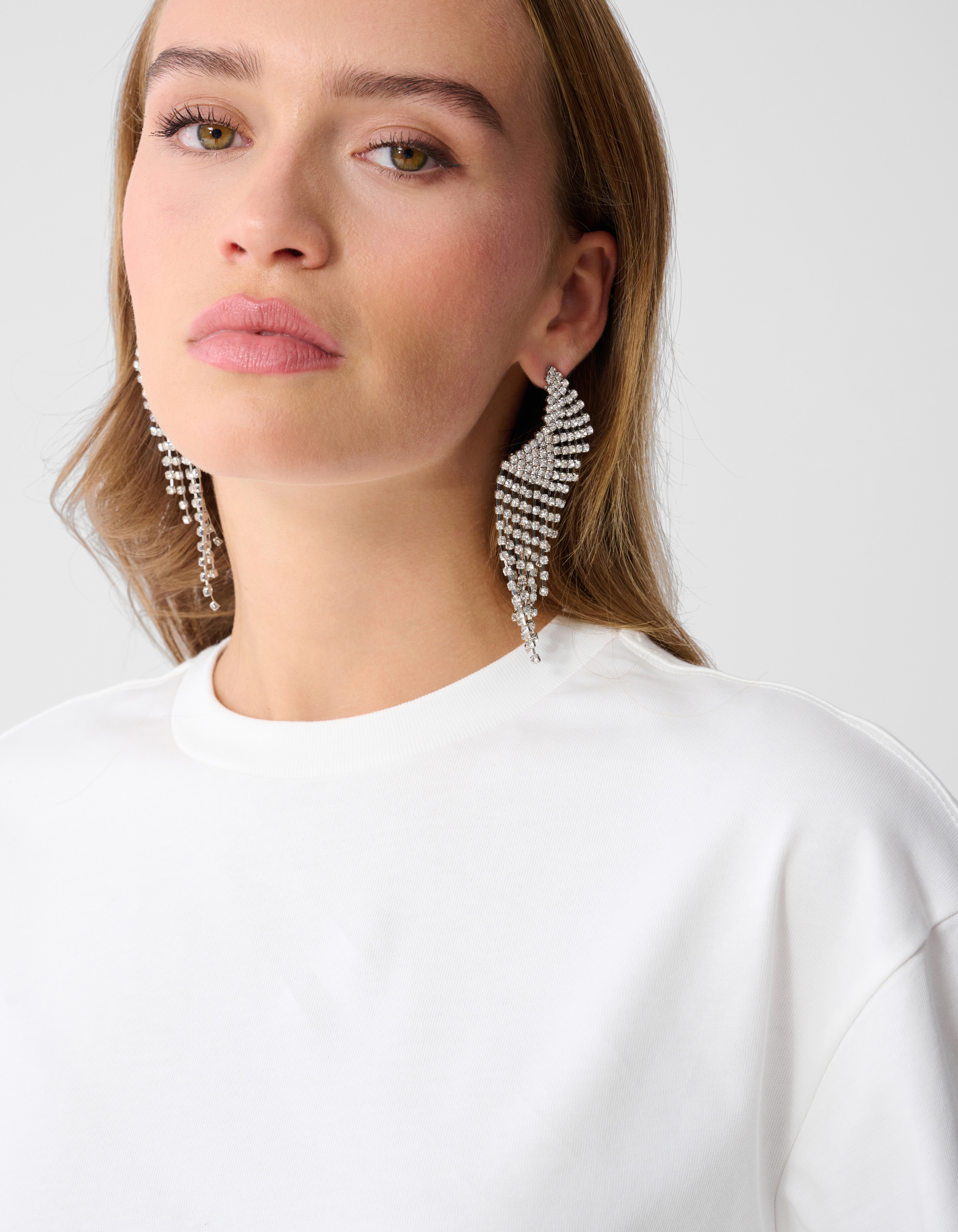 Cropped Boxy Fit T-shirt Wit SHOEBY WOMEN