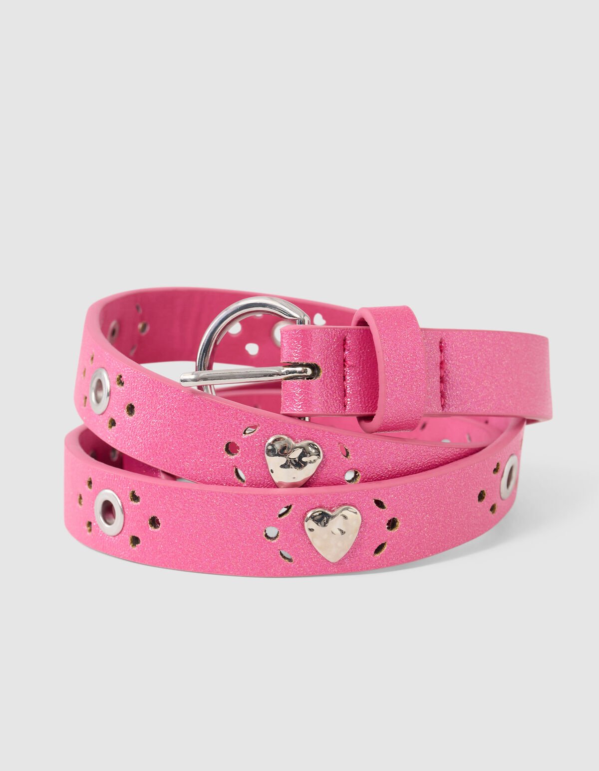 Heart Riem Donkerroze SHOEBY ACCESSOIRES