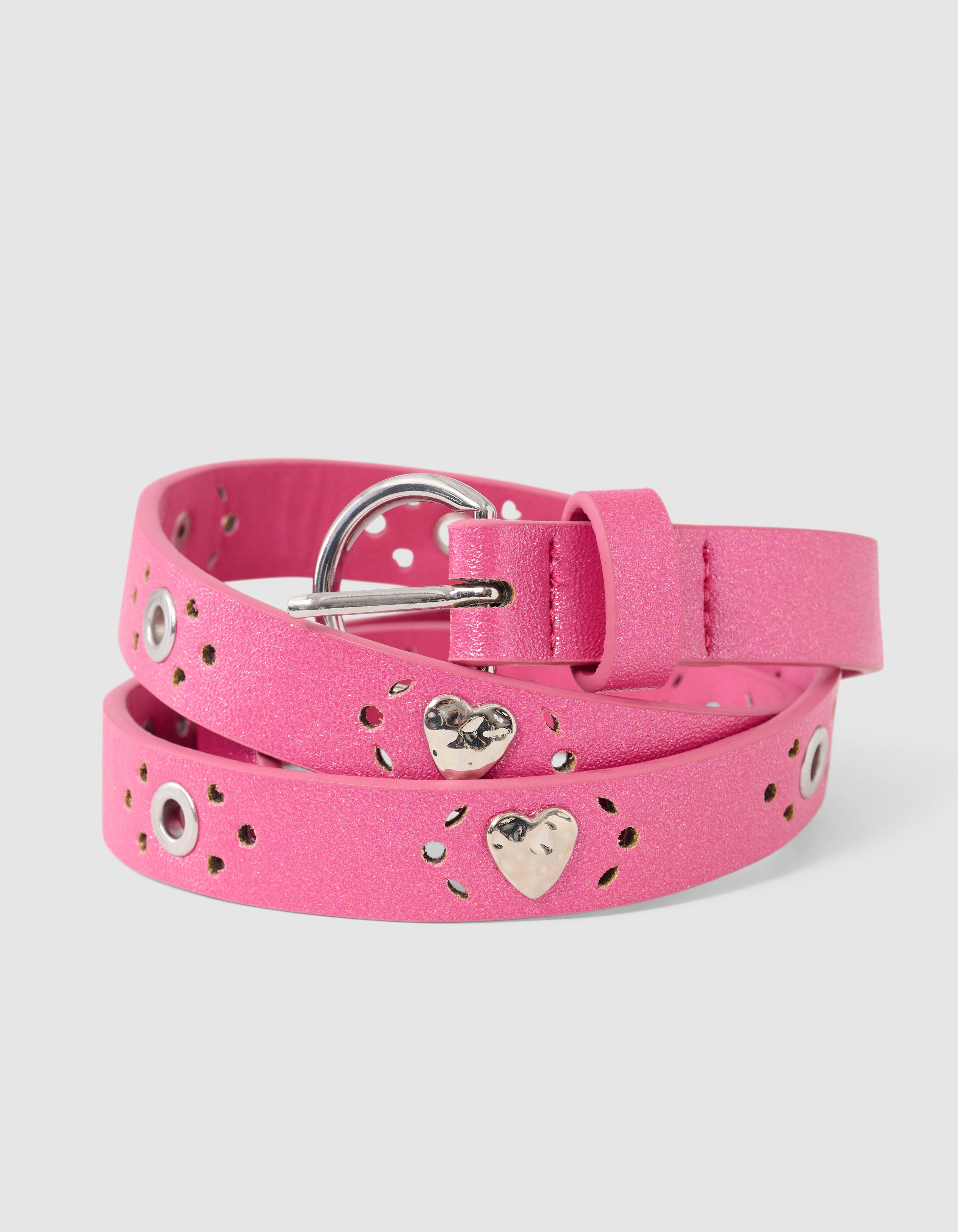 Heart Riem Donkerroze SHOEBY ACCESSOIRES
