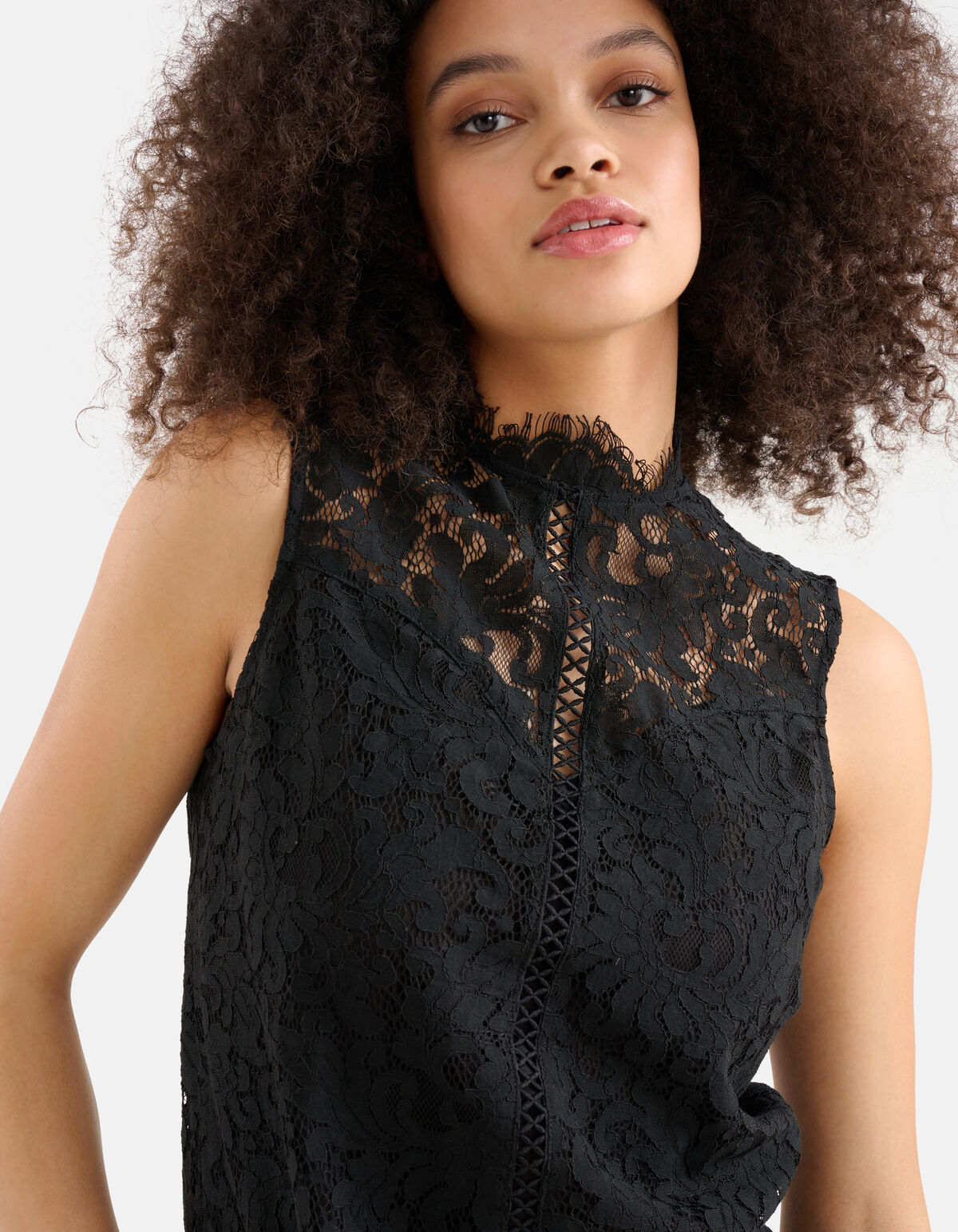 Kanten Top Zwart SHOEBY WOMEN