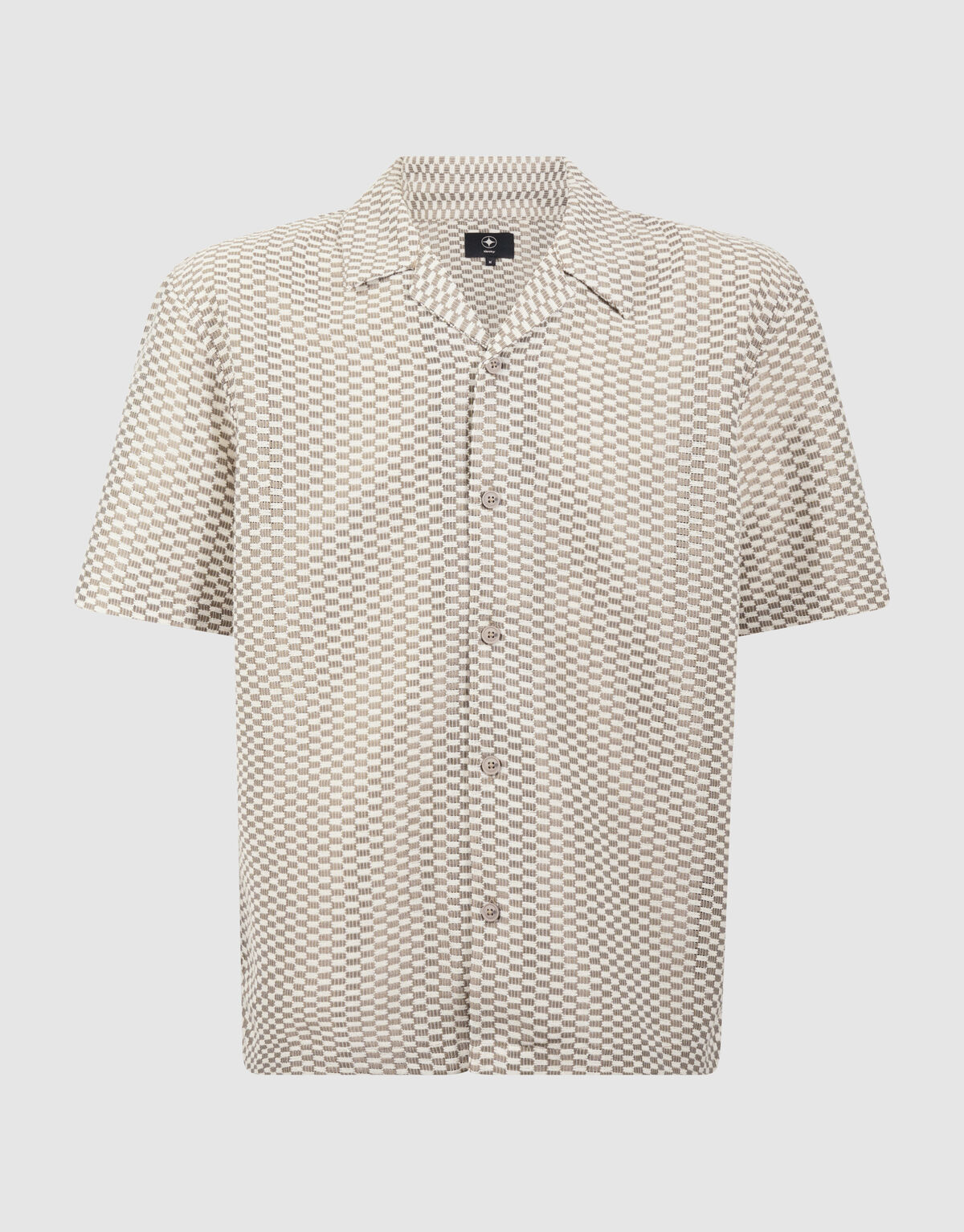 Geweven Overshirt Lichtbruin SHOEBY MEN