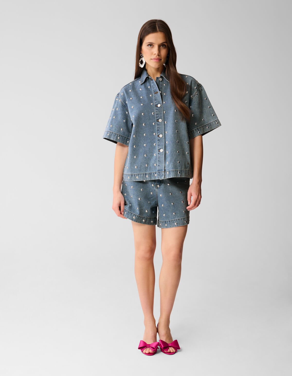 Oversized Studs Blouse Mediumstone By Lizzy SHOEBY WOMEN