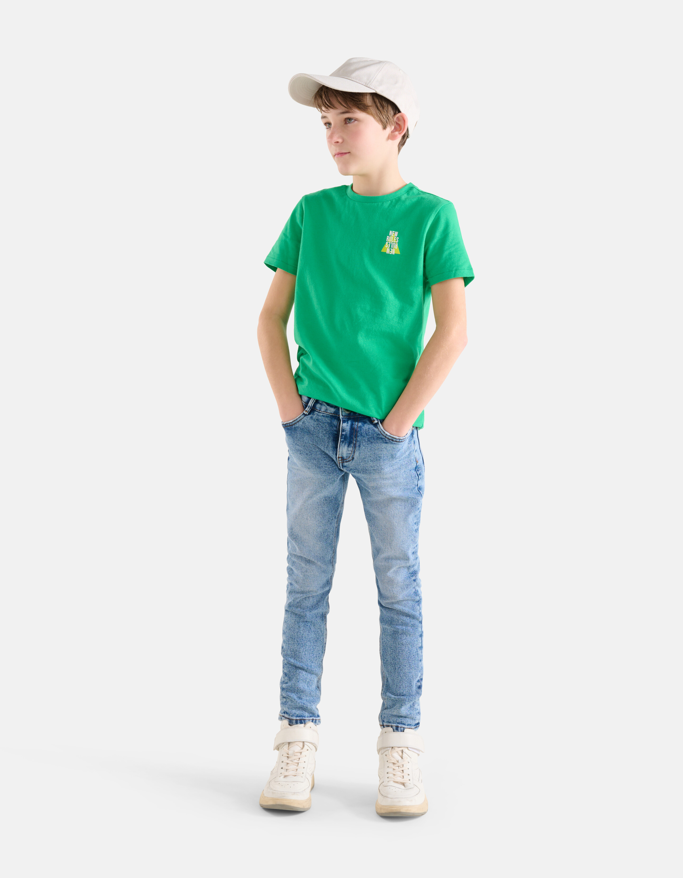 Artwork T-shirt Groen SHOEBY BOYS