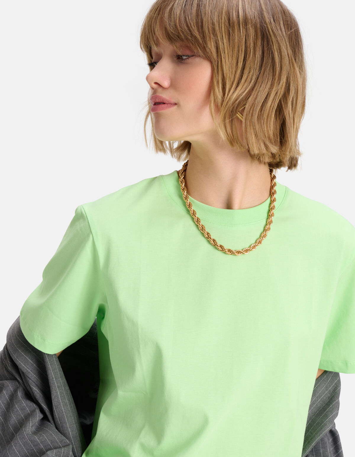 Basis T-shirt Lichtgroen SHOEBY WOMEN